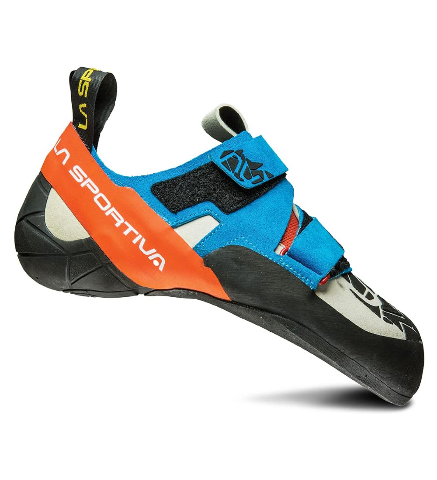 La Sportiva Mens Otaki Rock Climbing Shoes 10 Blue/Flame - Top Performance for Climbing - Buy Online on GoSupps.com
