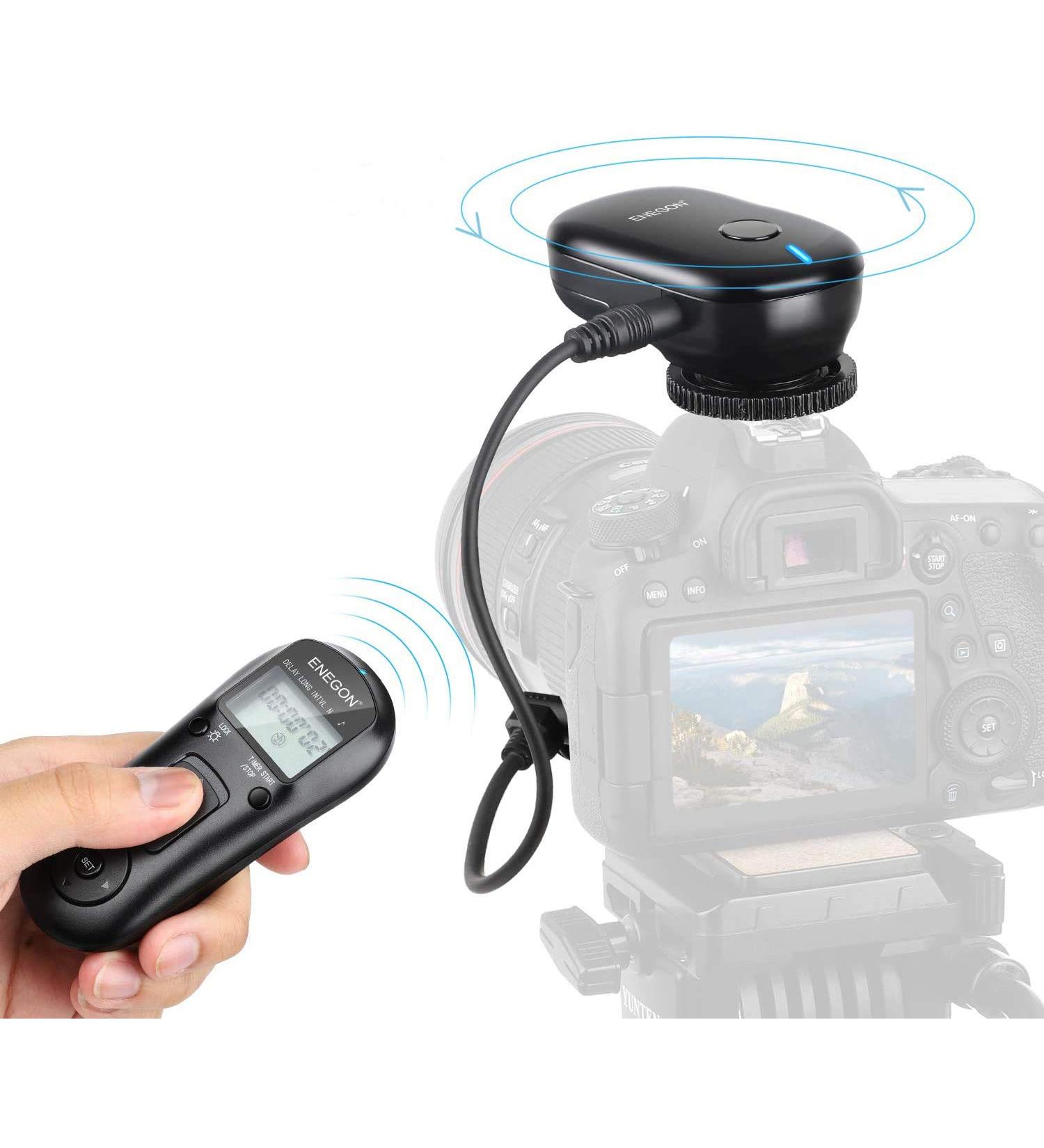 ENEGON Wireless Remote Shutter Release Control Timer for Nikon D5600 D7500 D850 and More Cameras - Buy Online on GoSupps.com