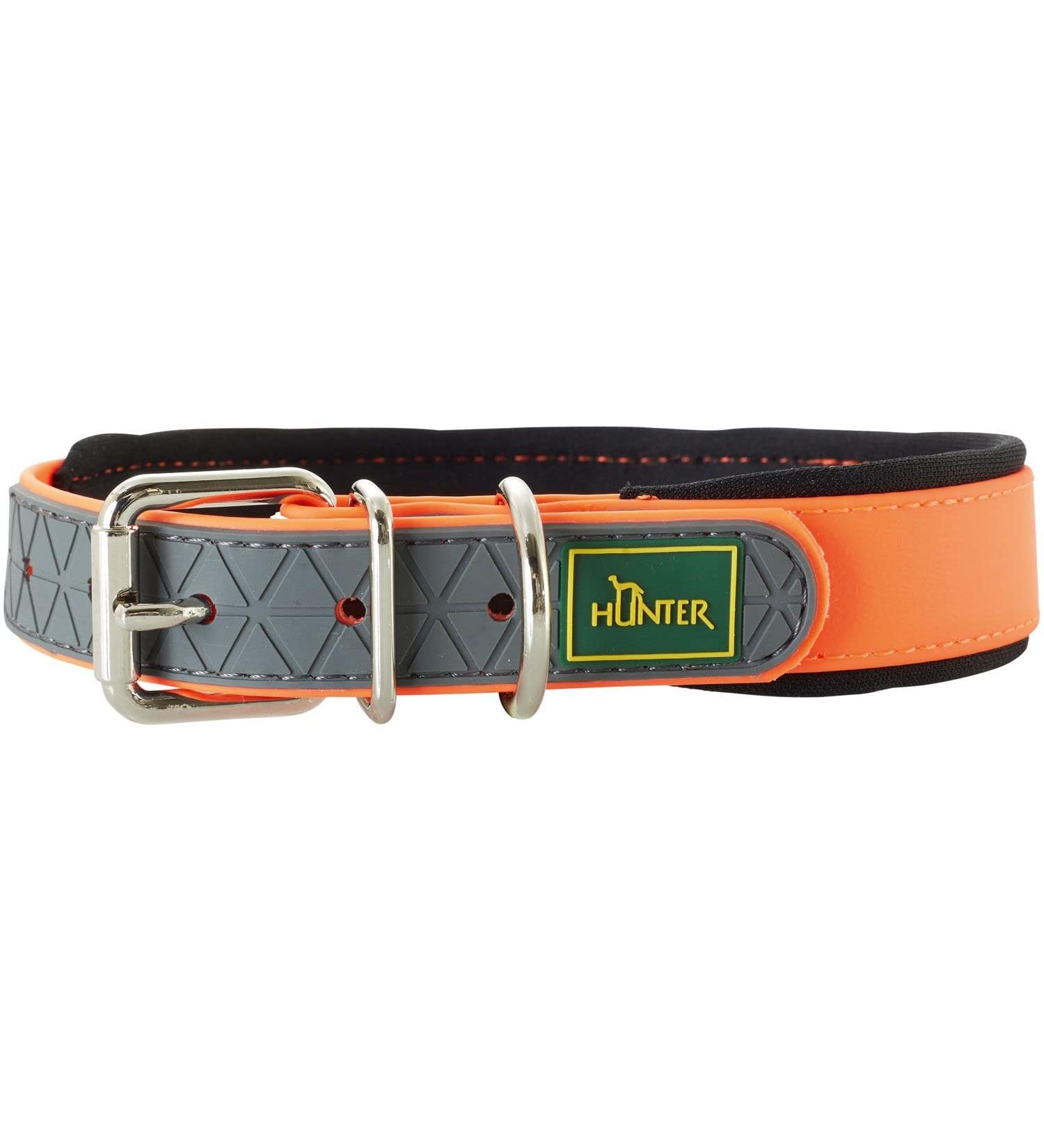 Buy HUNTER Convenience Comfort Dog Collar - Neoprene & Plastic Neon Orange Size 65 L-XL - International Shipping Available - Buy Online on GoSupps.com