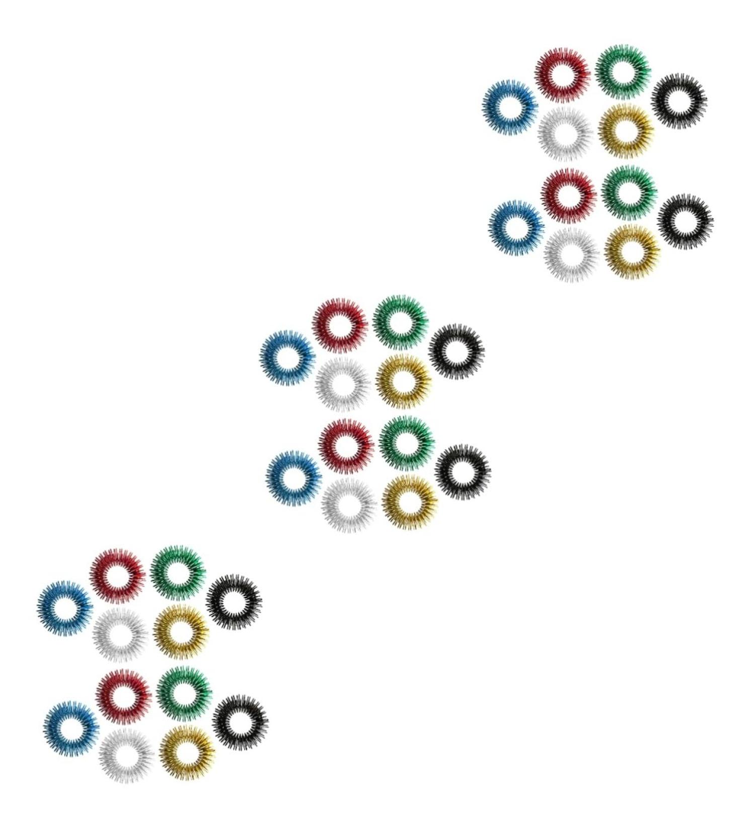 Beavorty 36 STK Acupressure Finger Rings - Stress Relief & Decompression Massage Toys for Relaxation - Buy Online on GoSupps.com