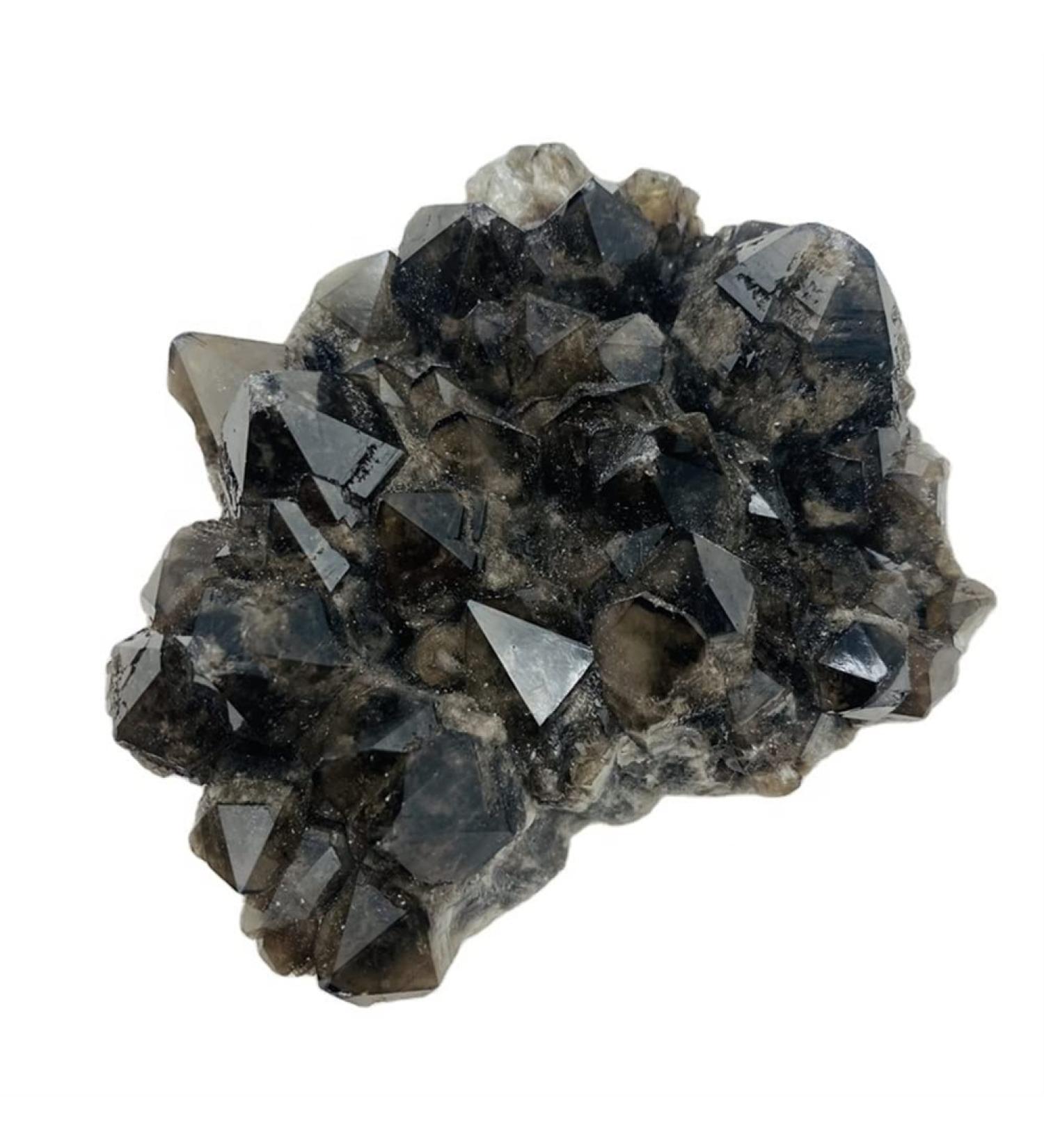 Room Decoration Natural Raw Crystal Stone Black Backbone Cluster for Fengshui (Size : 50-100g) - Buy Online on GoSupps.com