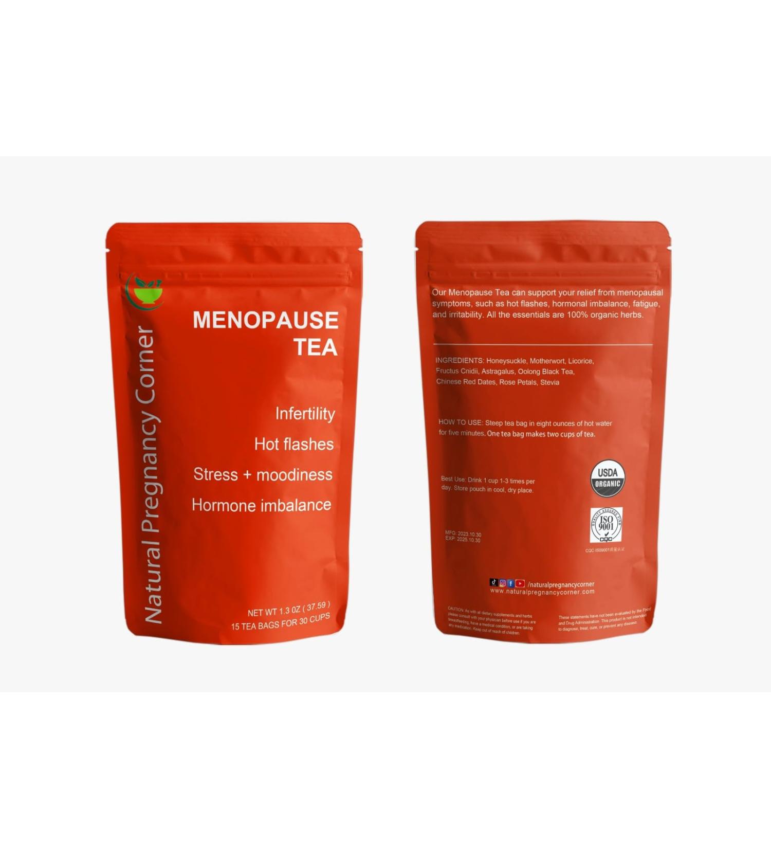 Menopause Tea Hormone Balance Perimenopause Relief for hot flashes Night Sweats Relief & Womb Care Fibroid removal - Buy Online on GoSupps.com