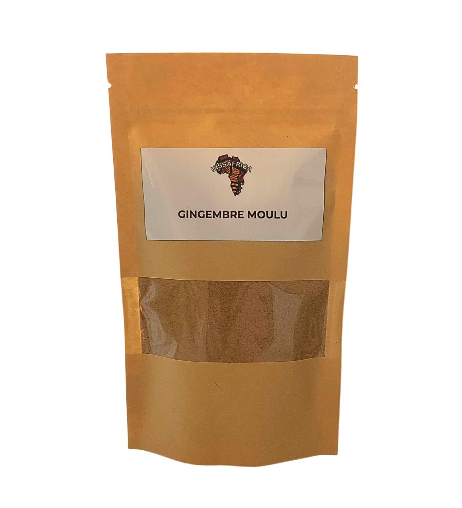 Ground Ginger 50g 100% Natural Powdered Spice for Drinks Exotic Dishes and Marinades Resealable Bag - Buy Online on GoSupps.com
