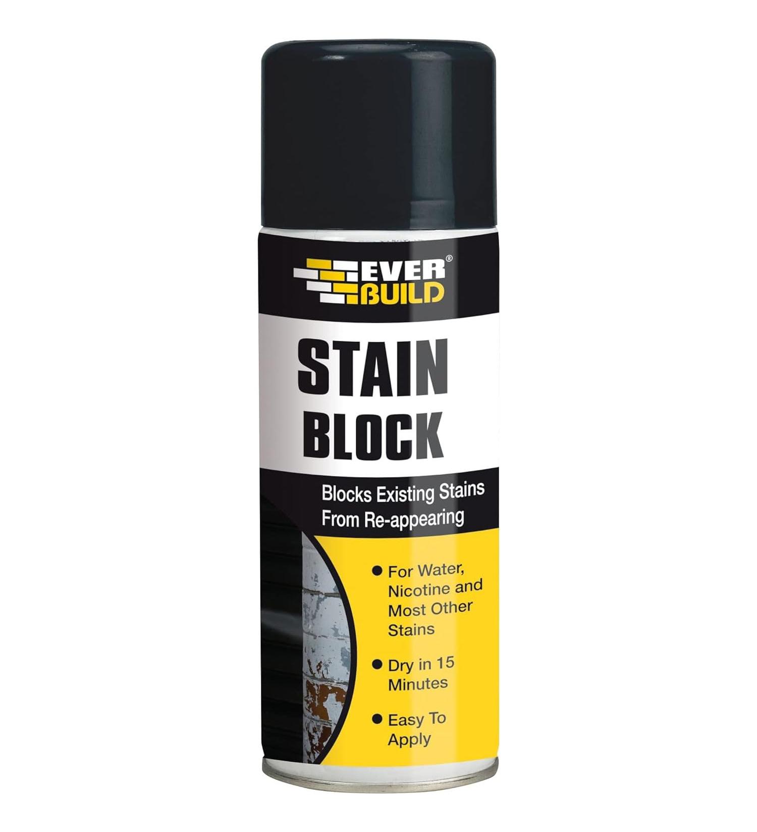 AMK Ever Build Stain Block 400ml Spray Paint Prevents Water Marks Mould Rust Stains - Buy Online on GoSupps.com