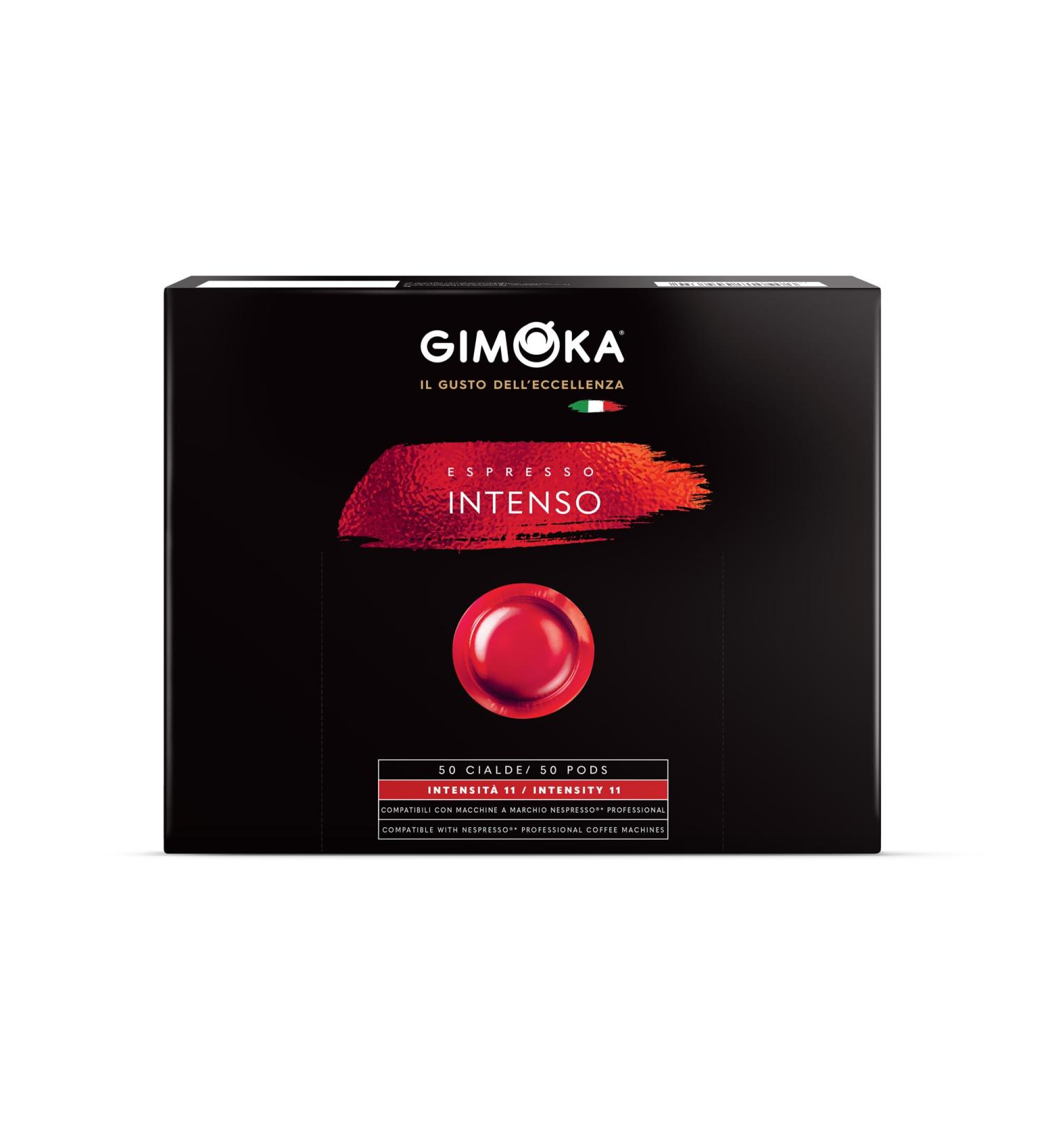  Gimoka Gimoka | Professional Nespresso Capsules* Compatible with Zenius and Gemini | Intenso Blend | 50 Coffee Pods - Buy Online on GoSupps.com