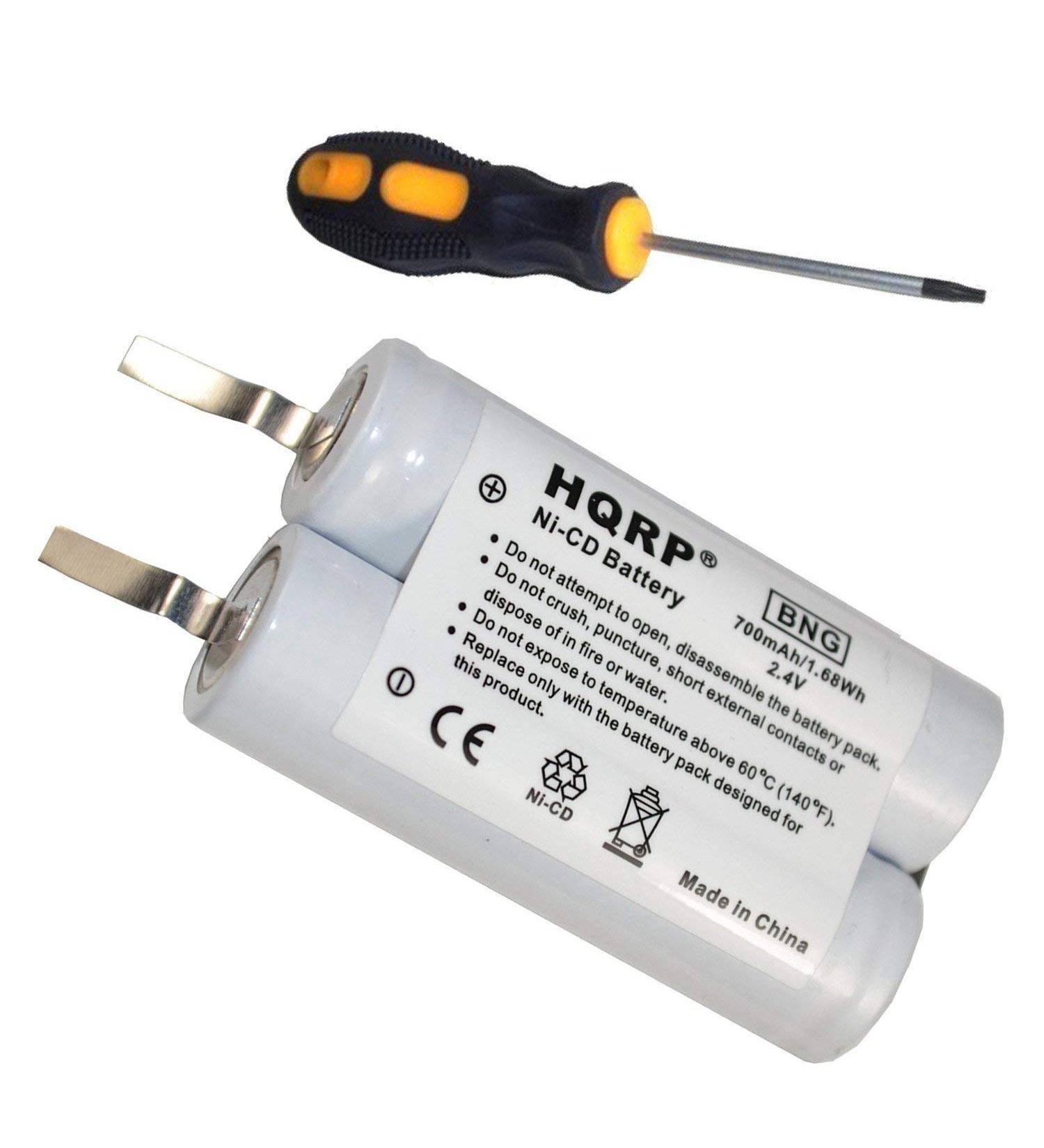 HQRP Battery for Philips Norelco HQ6760 HQ6761 HQ6762 HQ6763 HQ8865 HQ8885 Razor/Shaver + Screwdriver - Buy Online on GoSupps.com