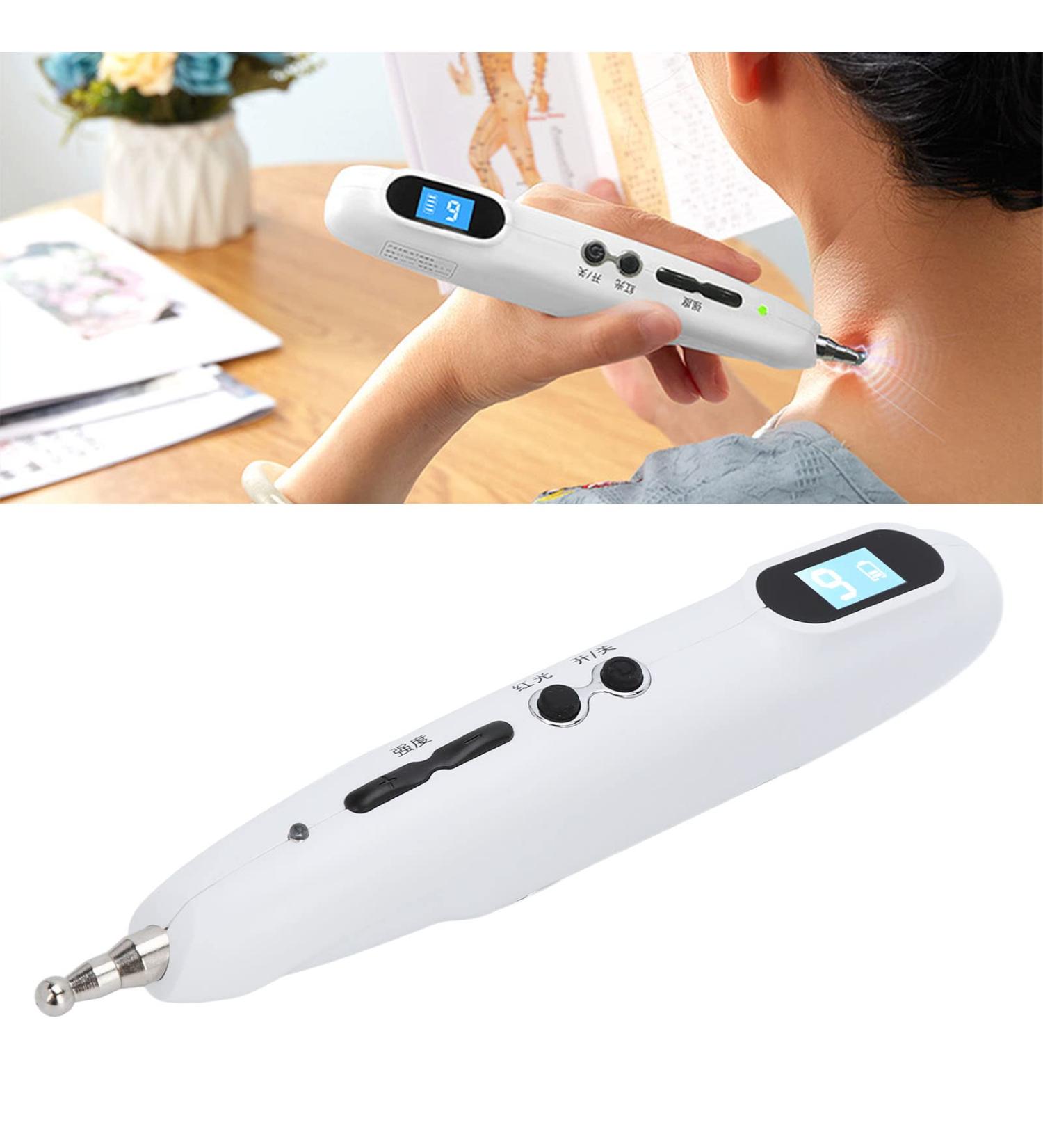 Buy Acupuncture Pen - Electronic Meridian Energy Laser Pain Relief Massage Stick | 9 Courses for Acupoints Detection - Buy Online on GoSupps.com