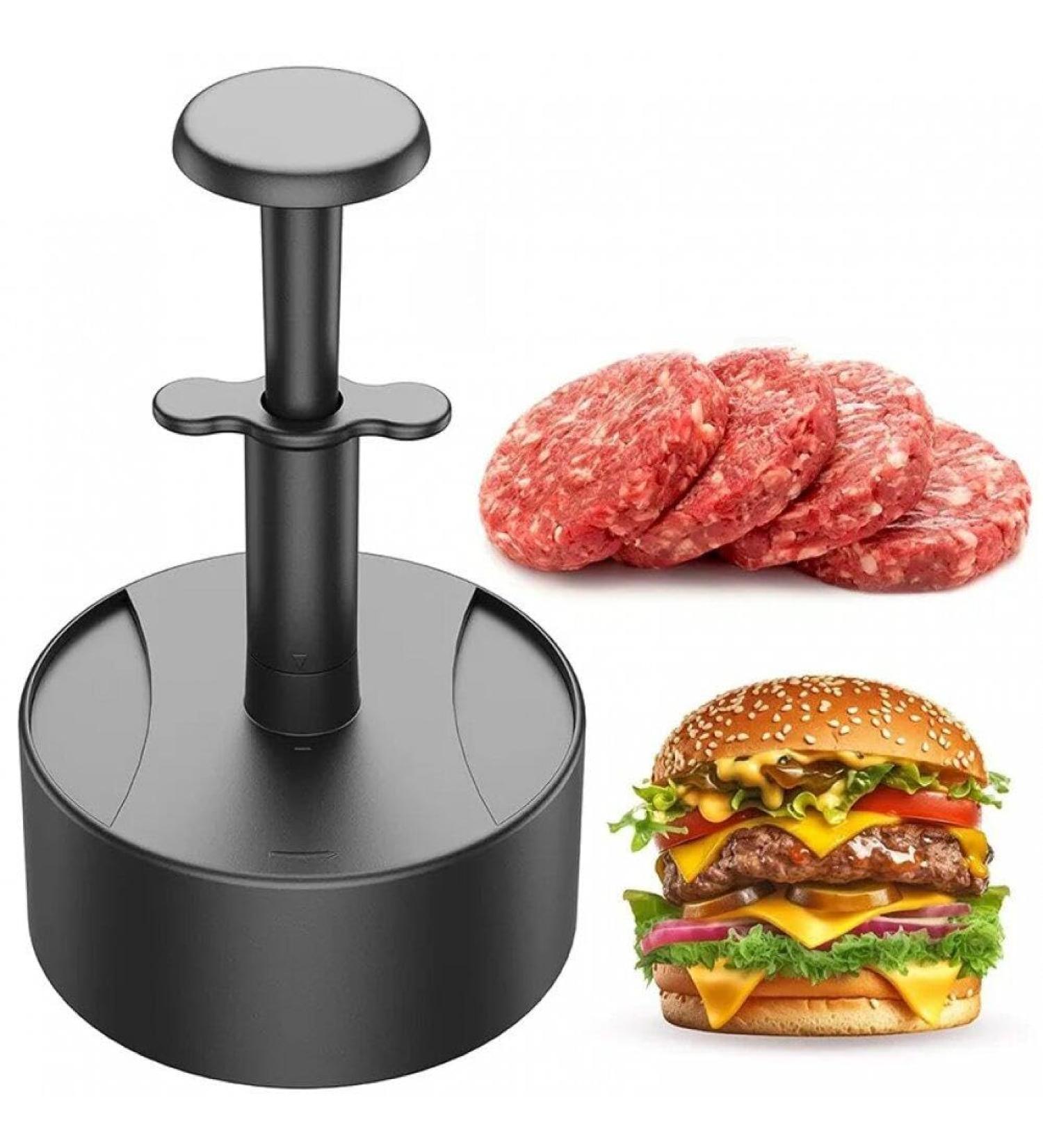Protable Press Burger Press Patty Maker Maker Mold Perfect for Burgers Patties Cooking BBQ Kitchen Supply Black - Buy Online on GoSupps.com