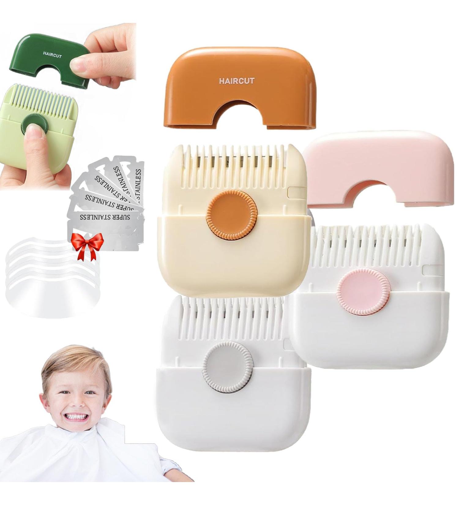 Trimpocket Hair Trimmer/Comb Kids Split Ends Hair Trimmer Hair Trimming and 2 in 1 Bangs Trimmer Dual-Side Design with Cover Blades Replaceable (3PCS-A) - Buy Online on GoSupps.com