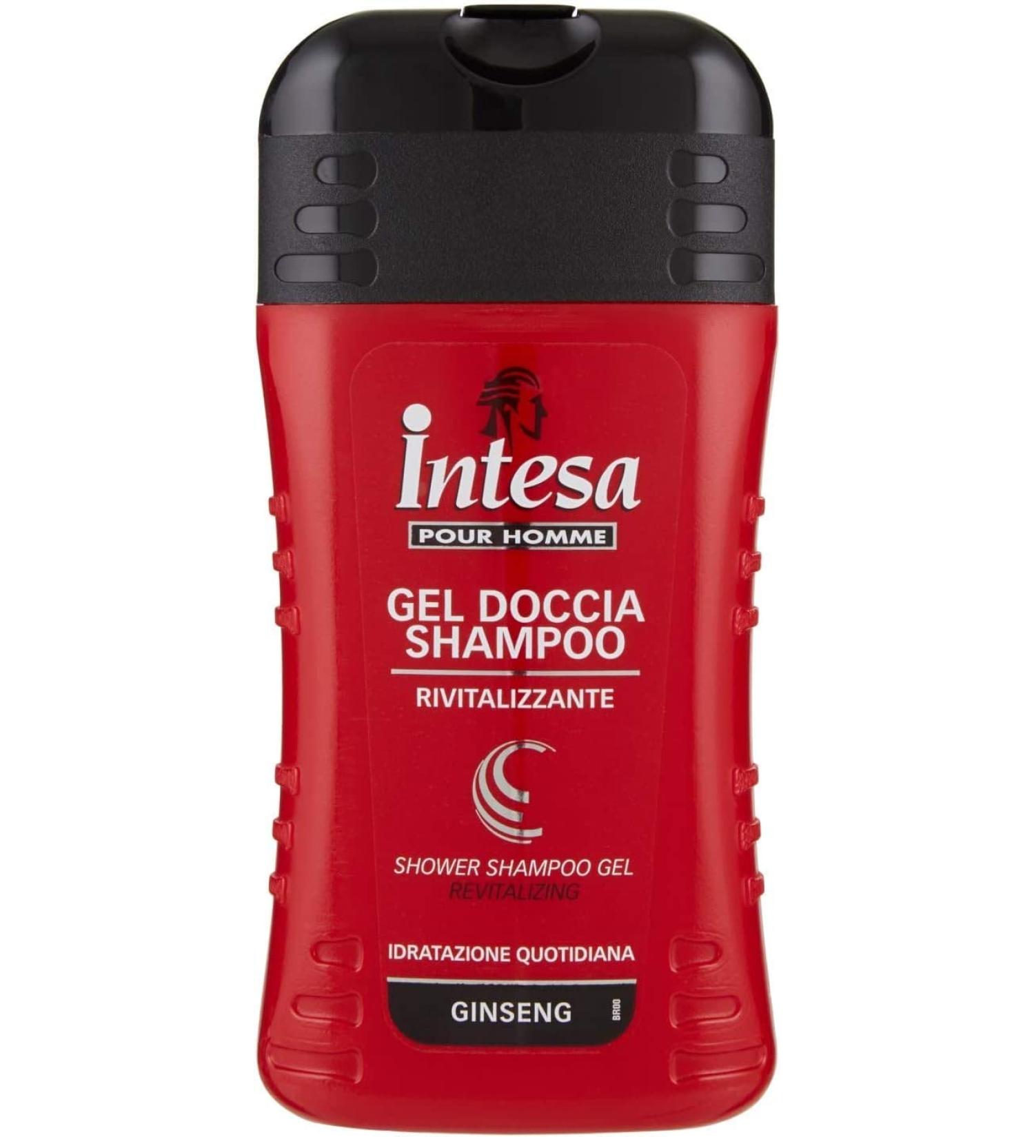  Italian Gourmet E.R. Intesa Pour Homme 12-pack of daily moisturizing and revitalizing shower gel with ginseng 250ml + Italian Gourmet Polpa 400g - Buy Online on GoSupps.com