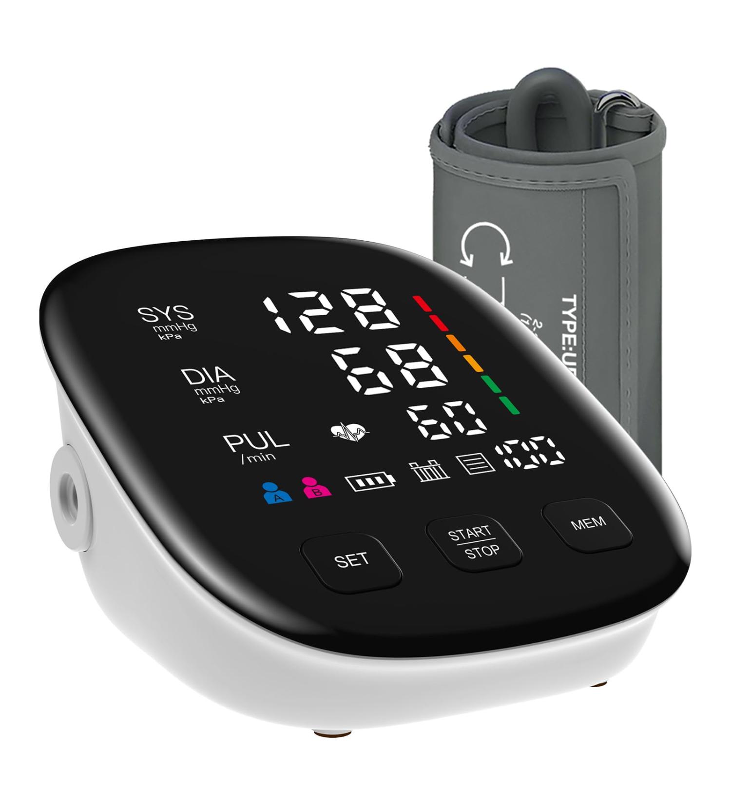 Buy Automatic Blood Pressure Monitor - Upper Arm LED Display Adjustable Cuff 2x199 Memory - Ideal for Home Use - Fast International Shipping - Buy Online on GoSupps.com