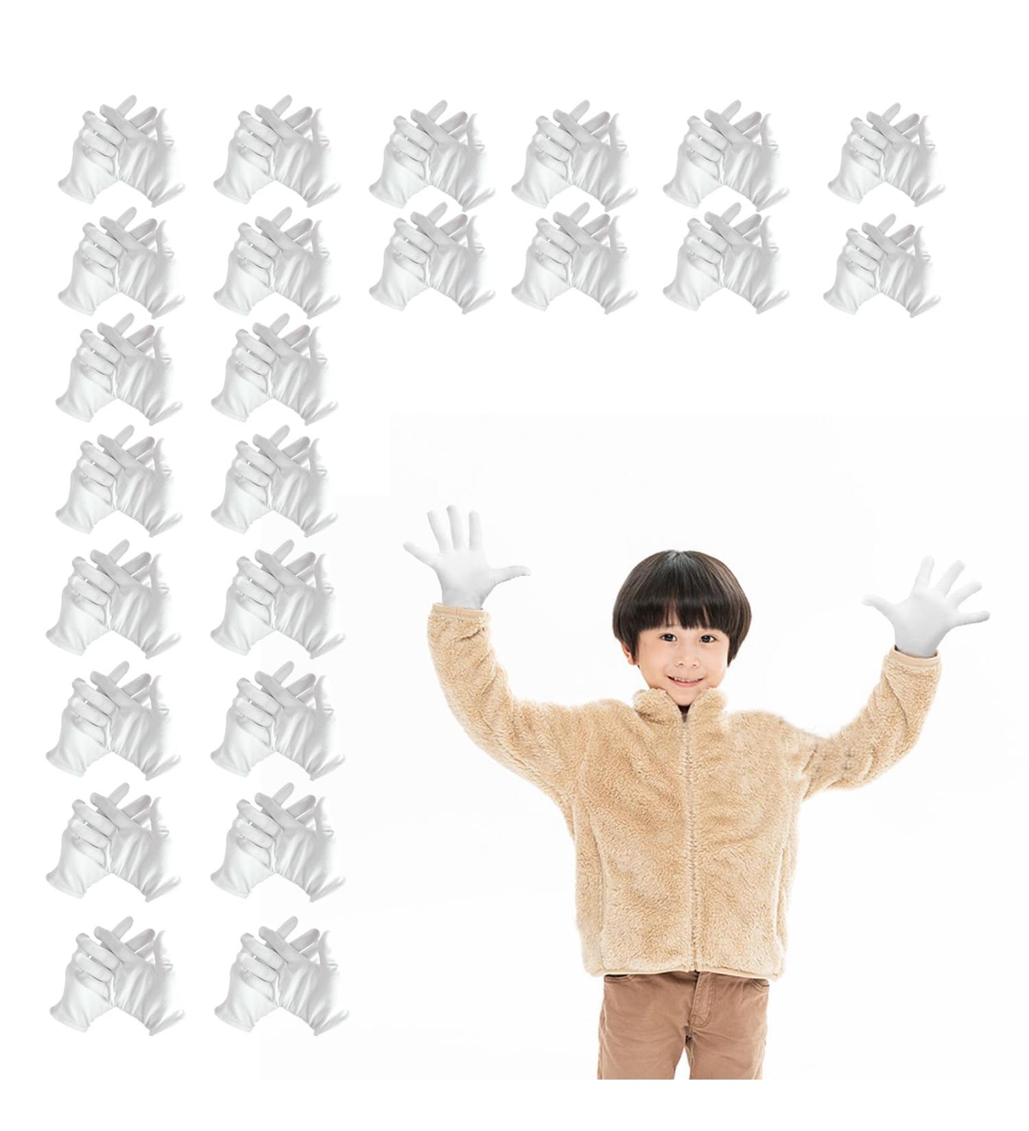 Nogsay White Cotton Eczema Gloves for Kids - 24 Pairs, Moisturizing & Washable for Dry Hands - Comfortable Overnight Relief for Small Hands & Children 10 - Buy Online on GoSupps.com