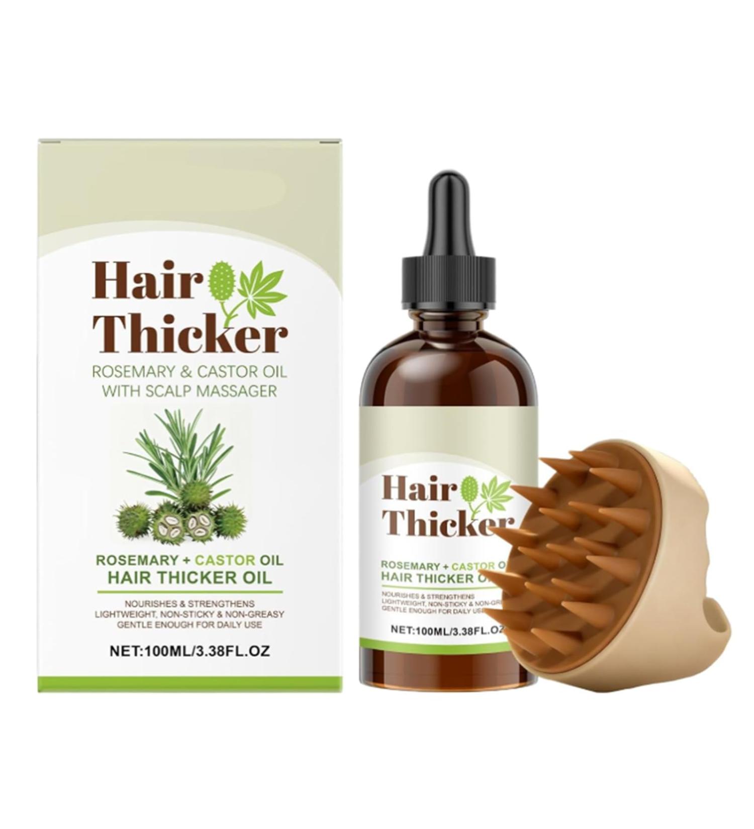  ZYHDFH Rosemary Oil Hair Massage Brush - 100ml - Castor Oil - Body Massage - Nourishes the scalp - Improves blood circulation - Buy Online on GoSupps.com