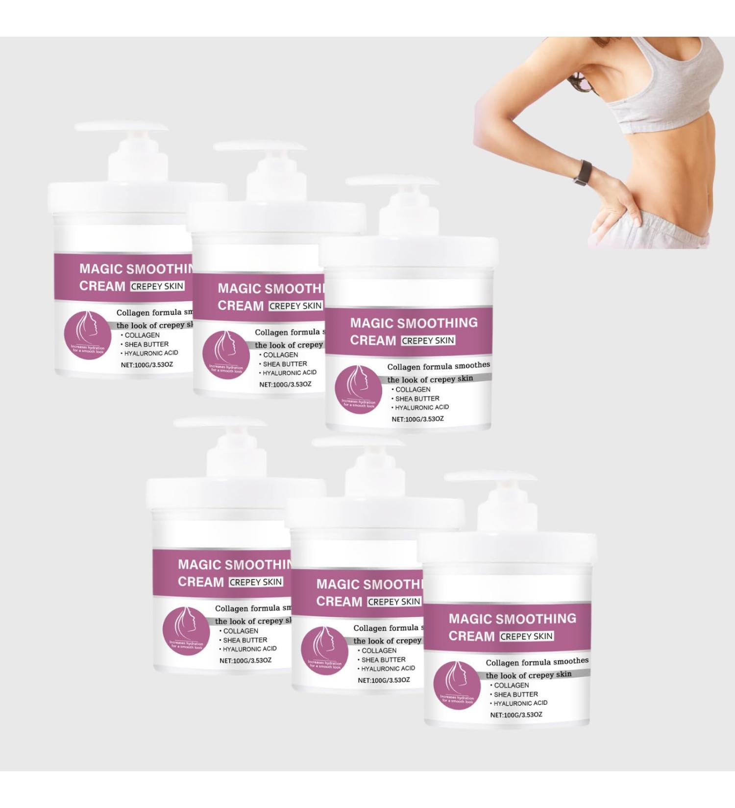 Cr me raffermissante pour peau cr pue cr me corps et cou lotion corporelle hydratante pour peau cr pue soin r parateur au collag ne pour bras et jambes (6pcs) - Buy Online on GoSupps.com