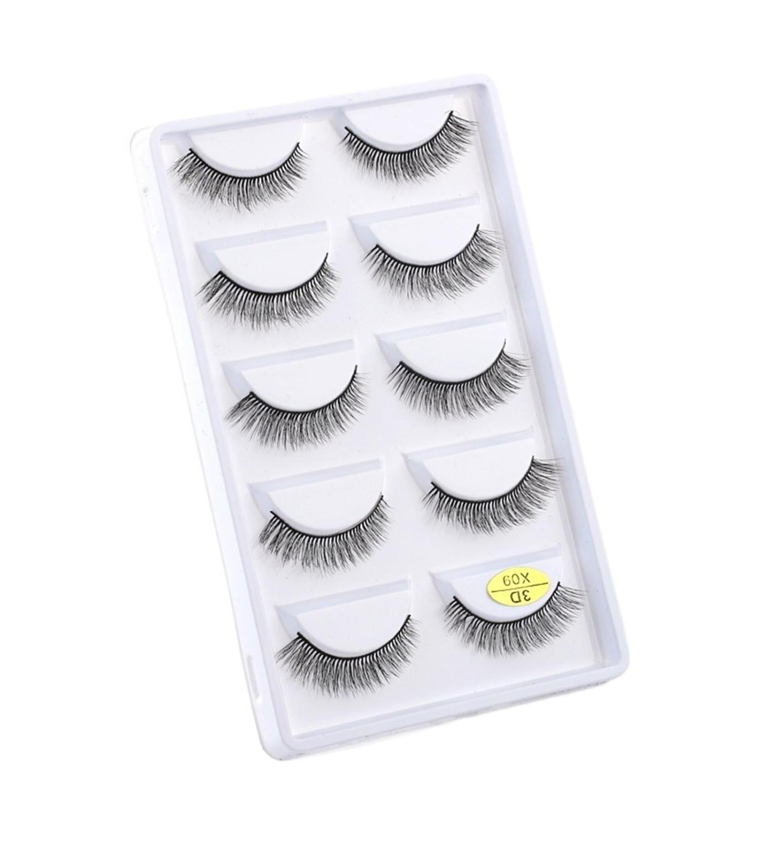 UAMOU Mink Eyelashes 10/50/100 Boxes Wispy 3D Mink Lashes Makeup Natural Long Volume False Eyelashes Bulk Faux Cils Custom Cheerfully (Color : 5 Pairs X09 Size : 50 Boxes) - Buy Online on GoSupps.com