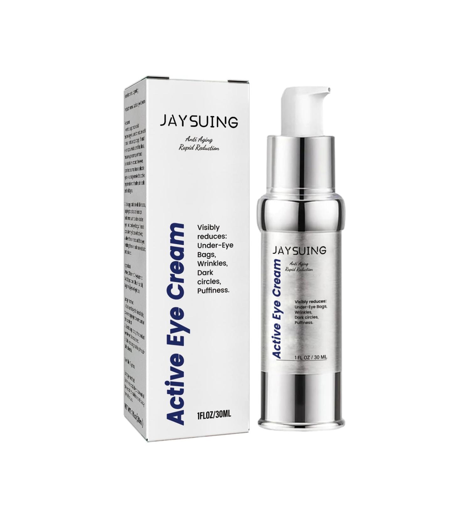 Under Eye Cream & Active Eye Serum for Puffiness Dark Circles & Wrinkles - 30ml - Buy Online on GoSupps.com