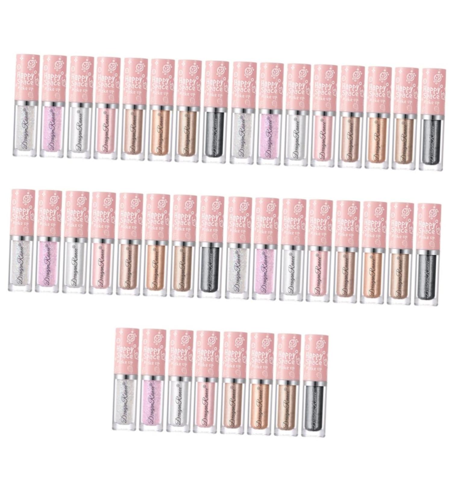 TOVINANNA 40 Pcs Eye Shadow Eye Makeup Accessories Metallic Miss Flash Liquid Eyeshadow Lying Silkworm Pen - Buy Online on GoSupps.com