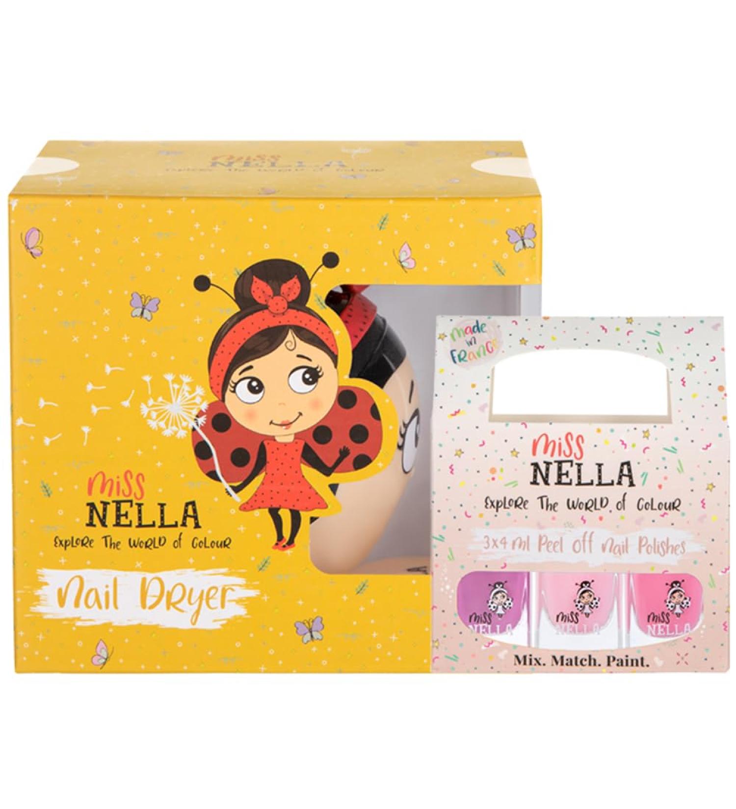 Buy Miss Nella Nail Dryer - Odorless Water-Based & Safe for Kids | Pink Glitter Nail Care - Buy Online on GoSupps.com