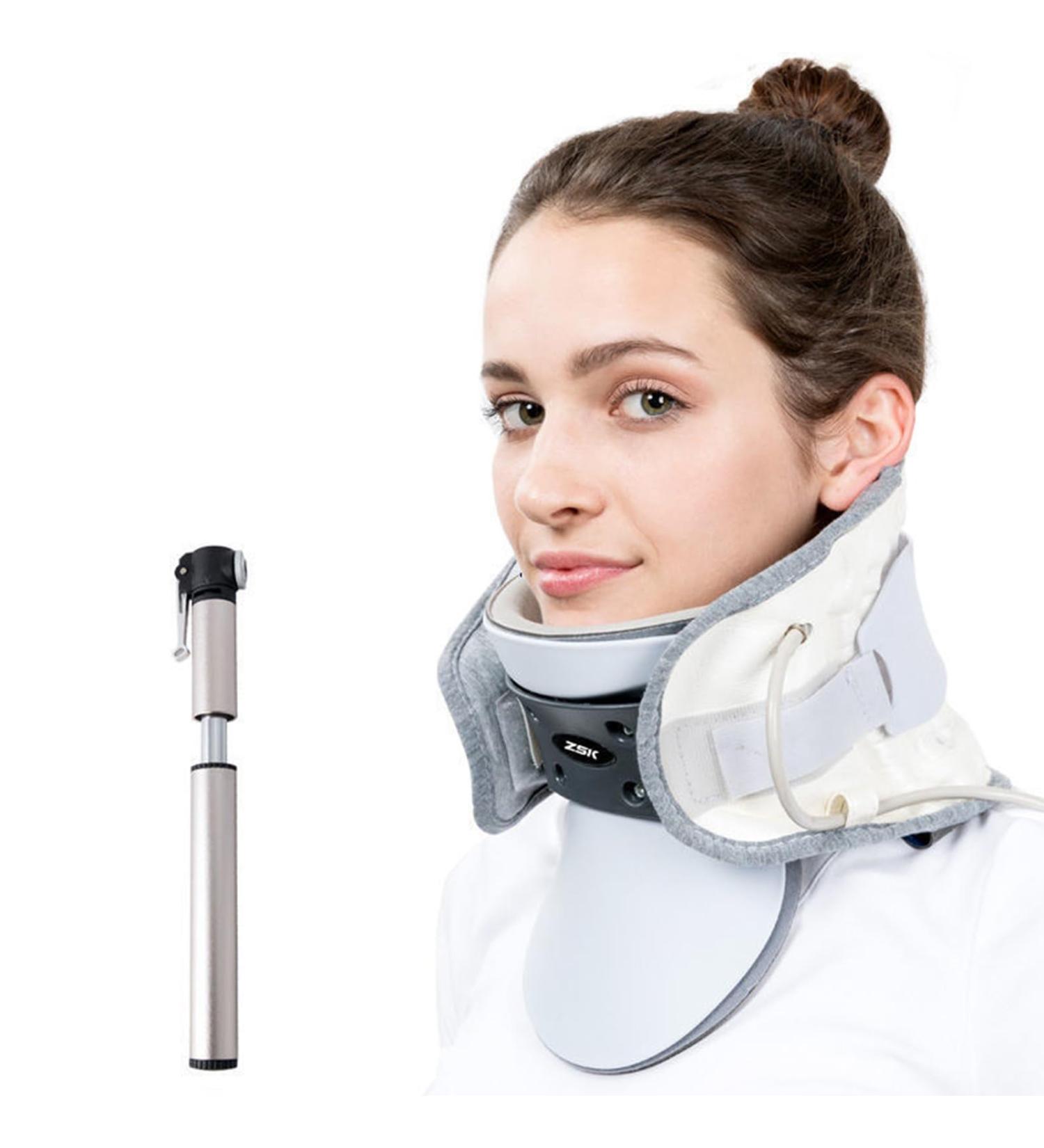 Adjustable Inflatable Cervical Neck Traction Device Reduces Pain for Home & Office Use | Naked Design - Buy Online on GoSupps.com