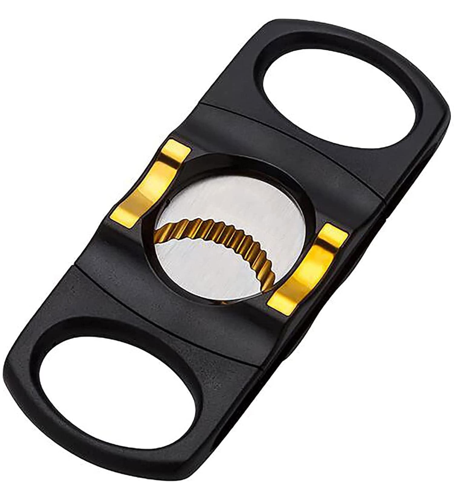 Cigar Cutter Accessories Cigar Guillotine Double Blade Metal Cigar Clippers Exquisite Stainless Steel Scissors Accessories for Cigar Lovers - Buy Online on GoSupps.com