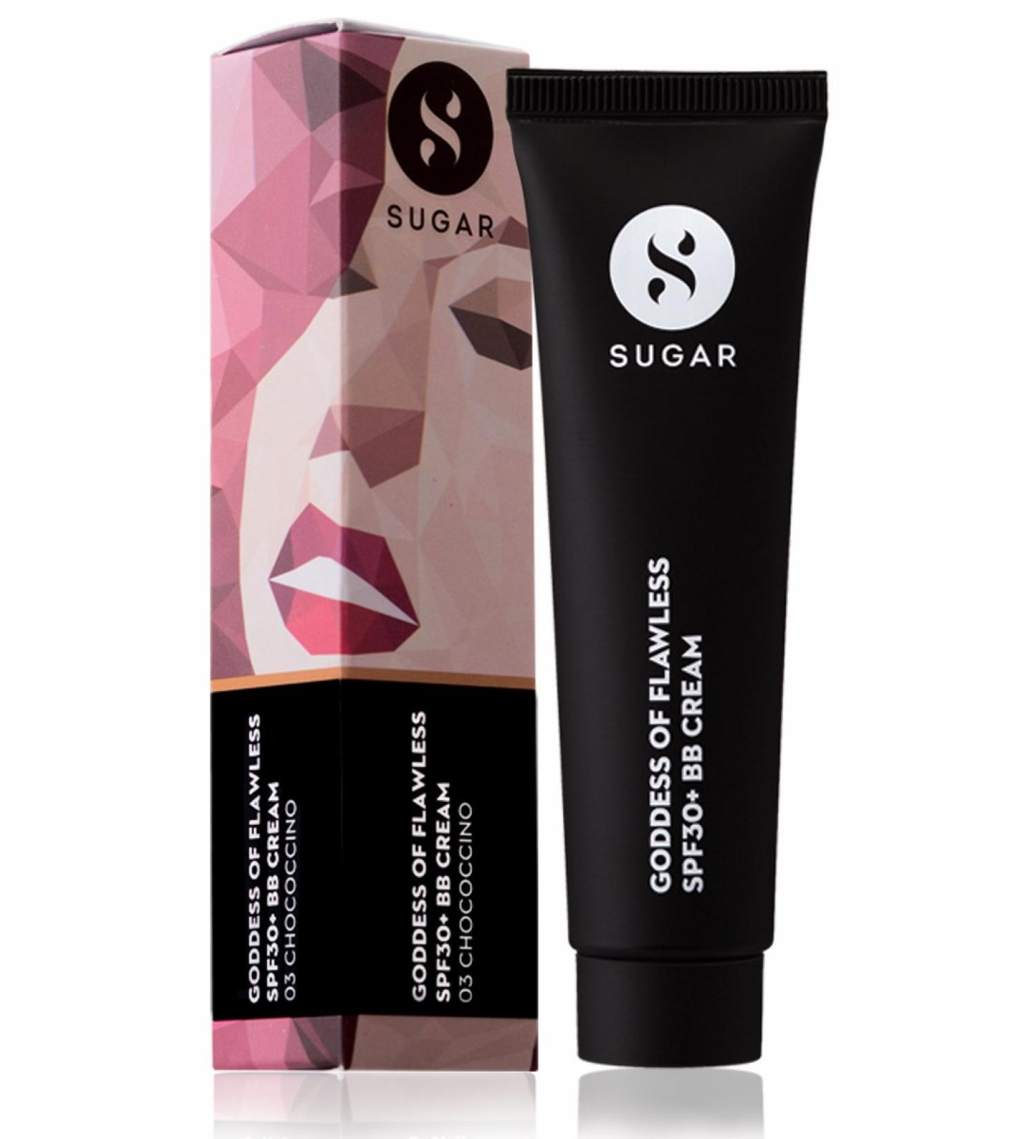 SUGAR Cosmetics Goddess Of Flawless SPF30+ BB Cream03 Chococcino (Medium Tan) LONG LASTING LIGHTWEIGHT FORMULA