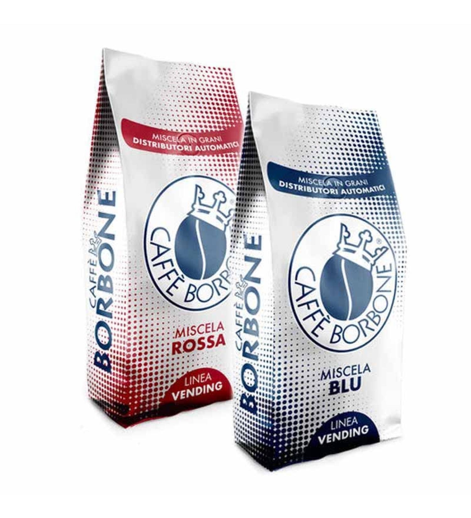 CAFFÈ BORBONE Coffee beans blend RED and BLUE 500 gr x 2