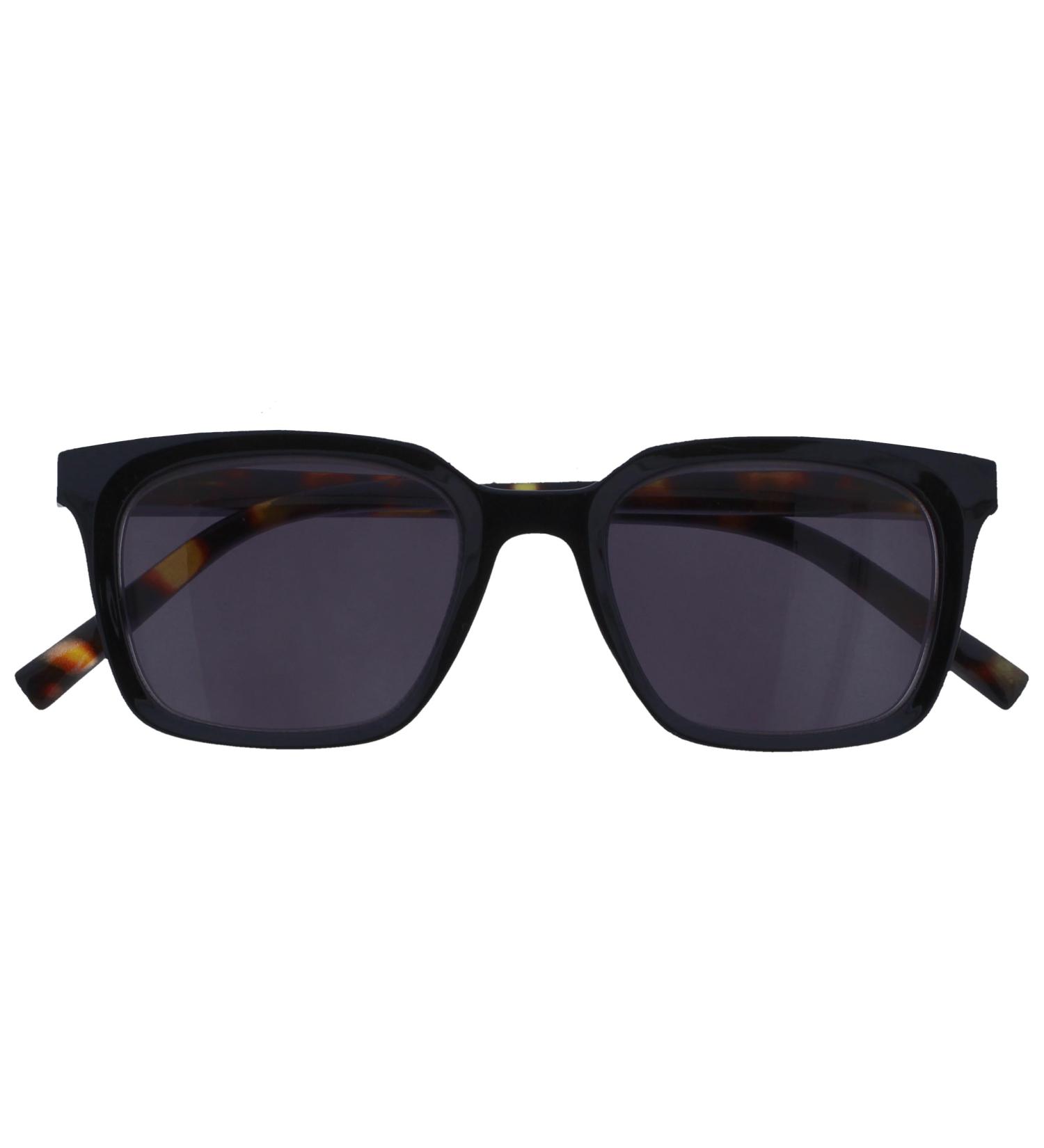 Opulize Koi Sunglasses - Large Rectangular Frame - UV400 Tinted Glasses for Men & Women - Unisex Spring Hinges - S50 +2.50 Diopters - Black - Buy Online on GoSupps.com