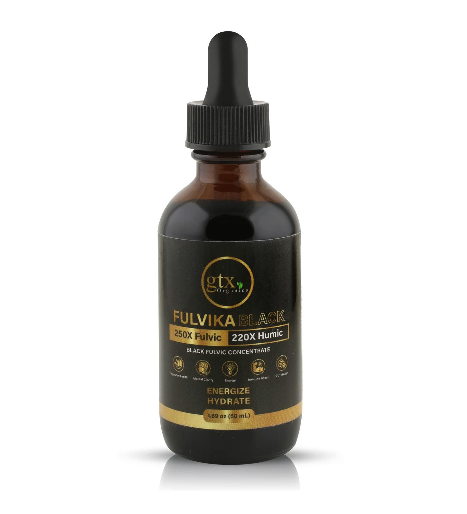 Plant-Based Trace Mineral Drops - 200 Servings, Pure Humic & Fulvic Acid, Electrolytes - 1.69 Fl Oz - Buy Online on GoSupps.com