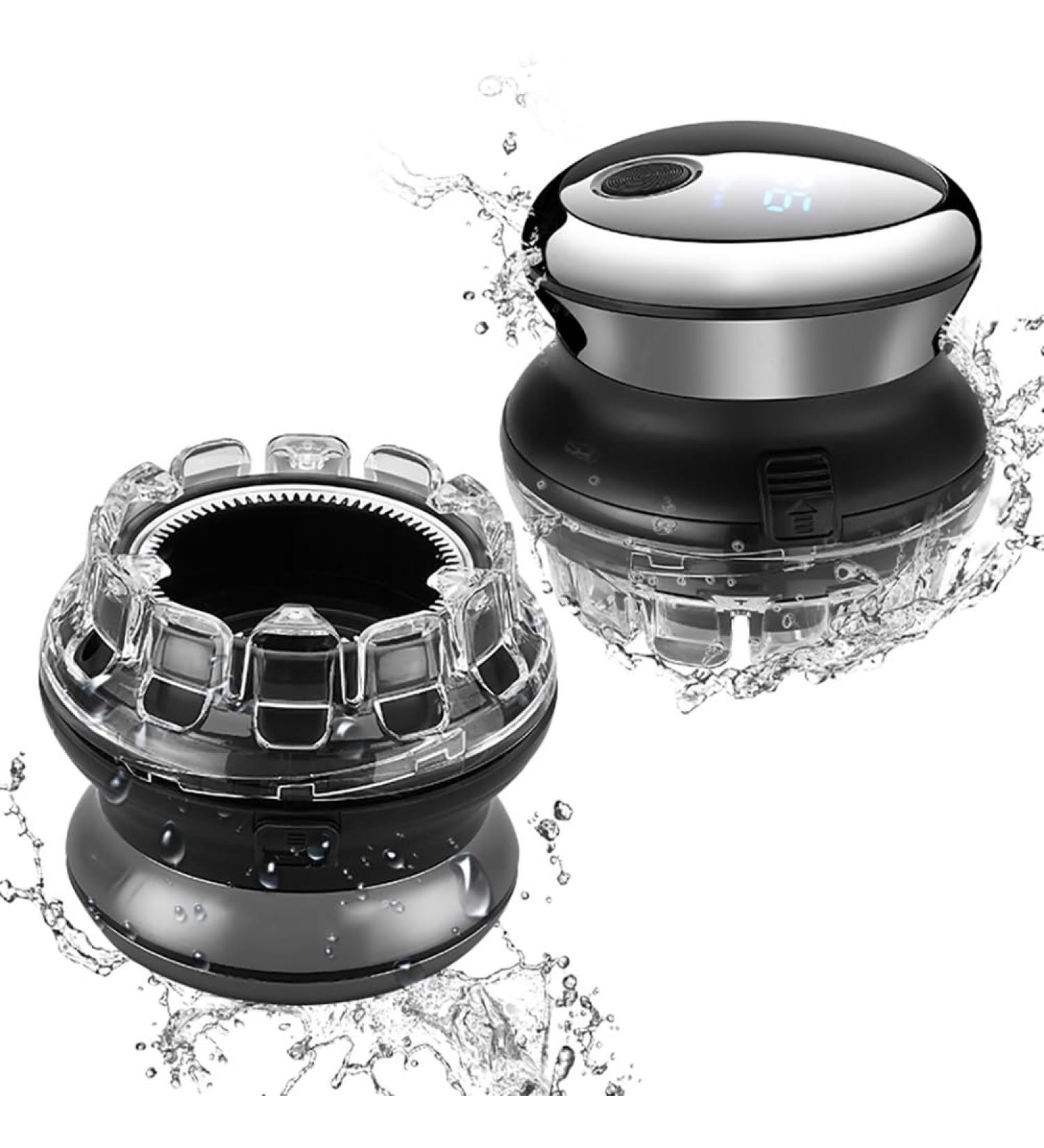 POWHA Head Shaver Electric Hair Clipper for Men Waterproof Home Hair Cutter Portable Hair Trimmer Circular 360 Degree Rotary Self-Haircut Kit USB Charging Low noise LED Display for Hair Cutting - Buy Online on GoSupps.com