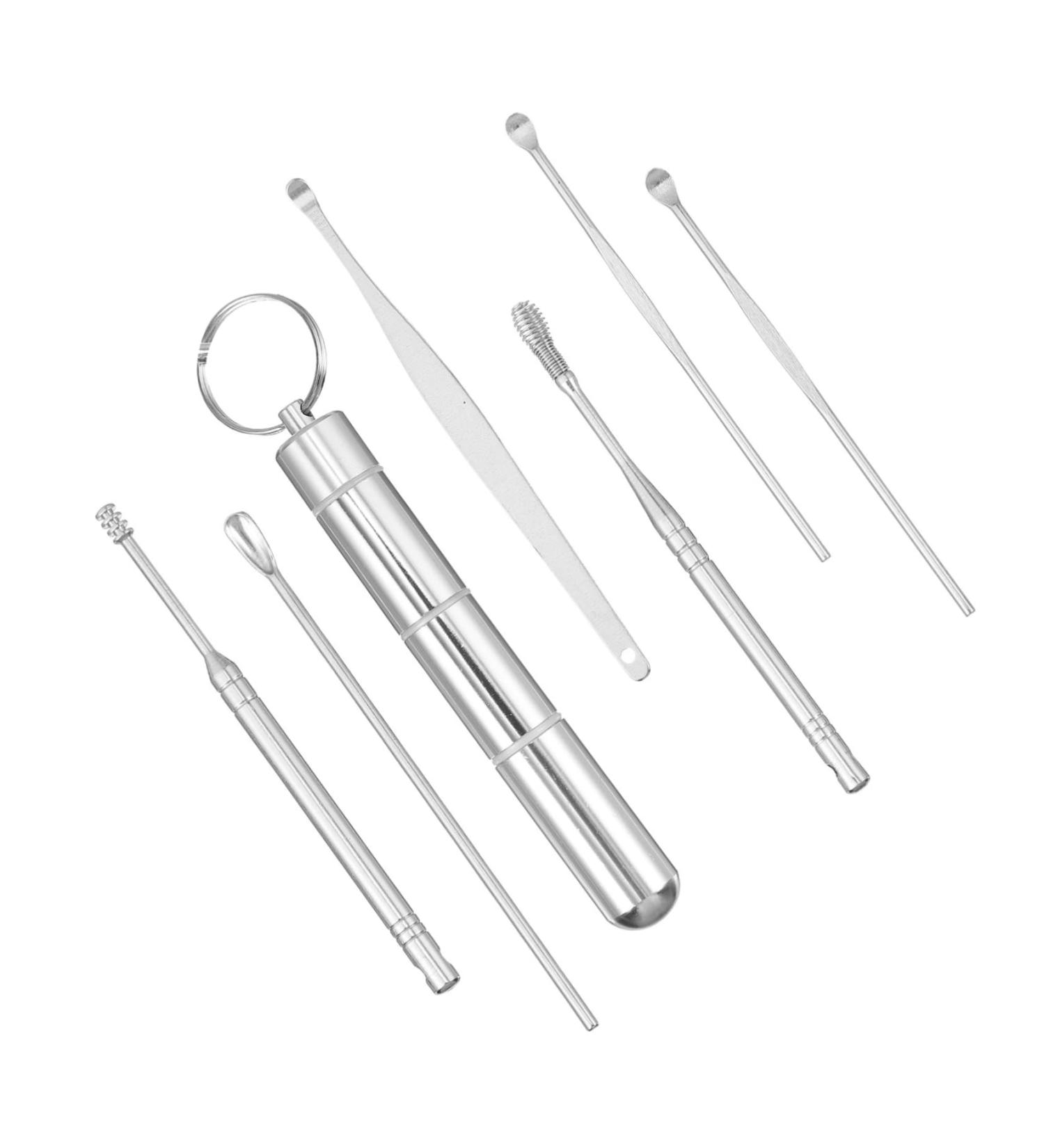 GALPADA 1Set Ear Wax Removal Tools Portable Ear Cleaning Kit for Safe and Comfortable Removal Lightweight and Easy to Carry for Daily Use - Buy Online on GoSupps.com