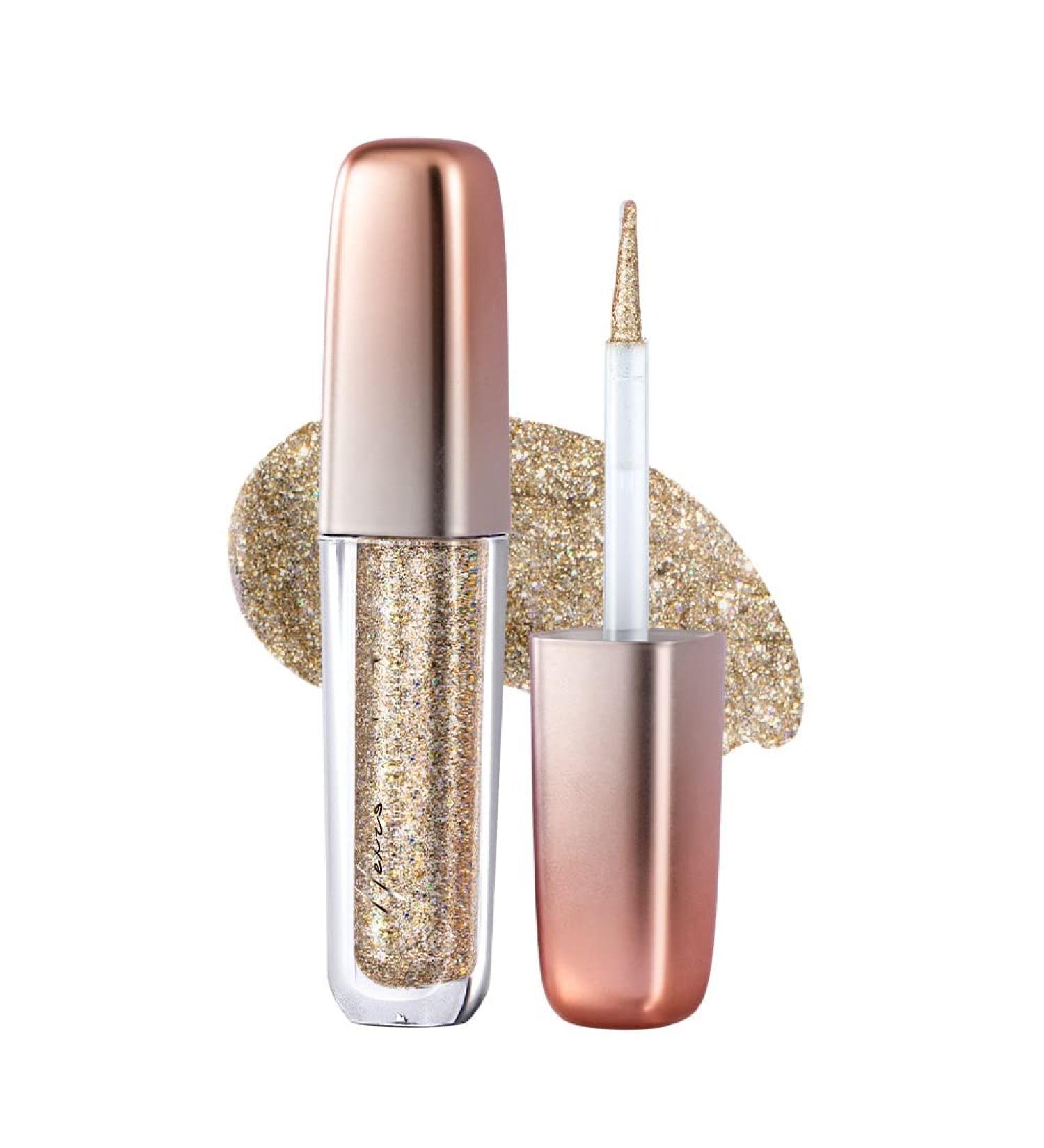 HEXZE Liquid Glitter Eyeshadow - Metallic Sparkle Long-Lasting Waterproof Eye Makeup | 2g L08 - Buy Online on GoSupps.com