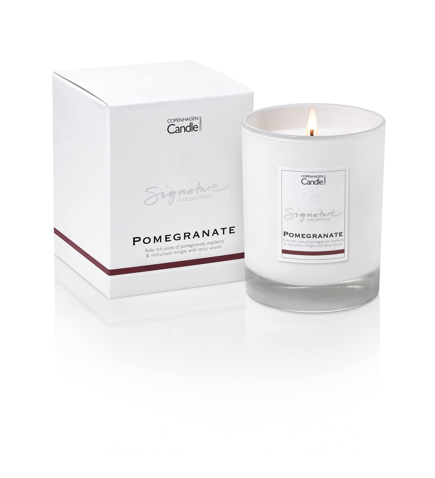 Luxury Pomegranate Scented Candle | Hotel Collection | 45 Hours Burn Time | The Copenhagen Company - Buy Online on GoSupps.com