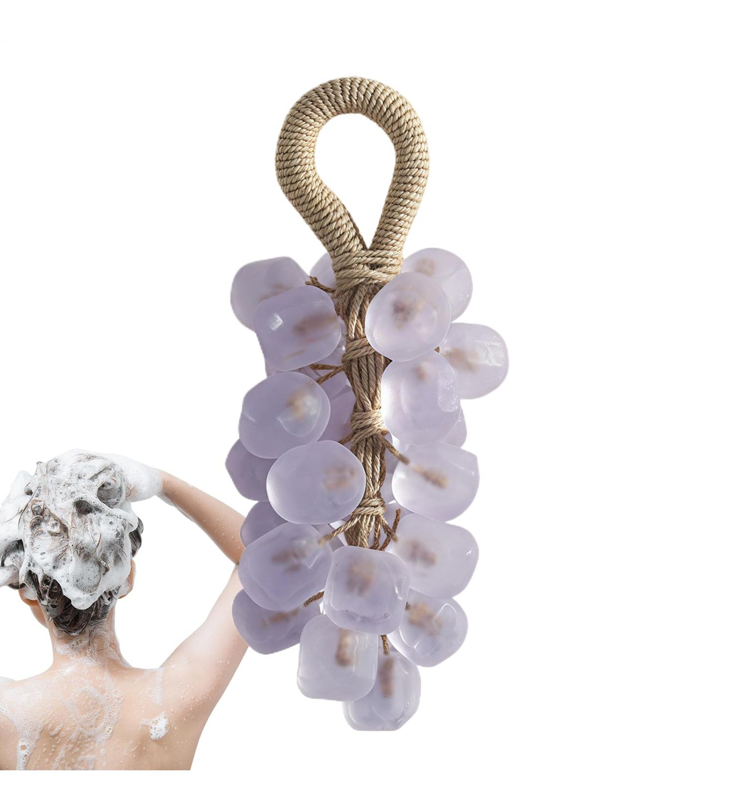 Grape Soap - Herbal Scented Moisturizing Cleanser Fruit Scented Moisturizing Cleanser | Natural Fruit Soap for Bathroom Shower Travel Kitchen Body Hands Feet Scrub - Buy Online on GoSupps.com