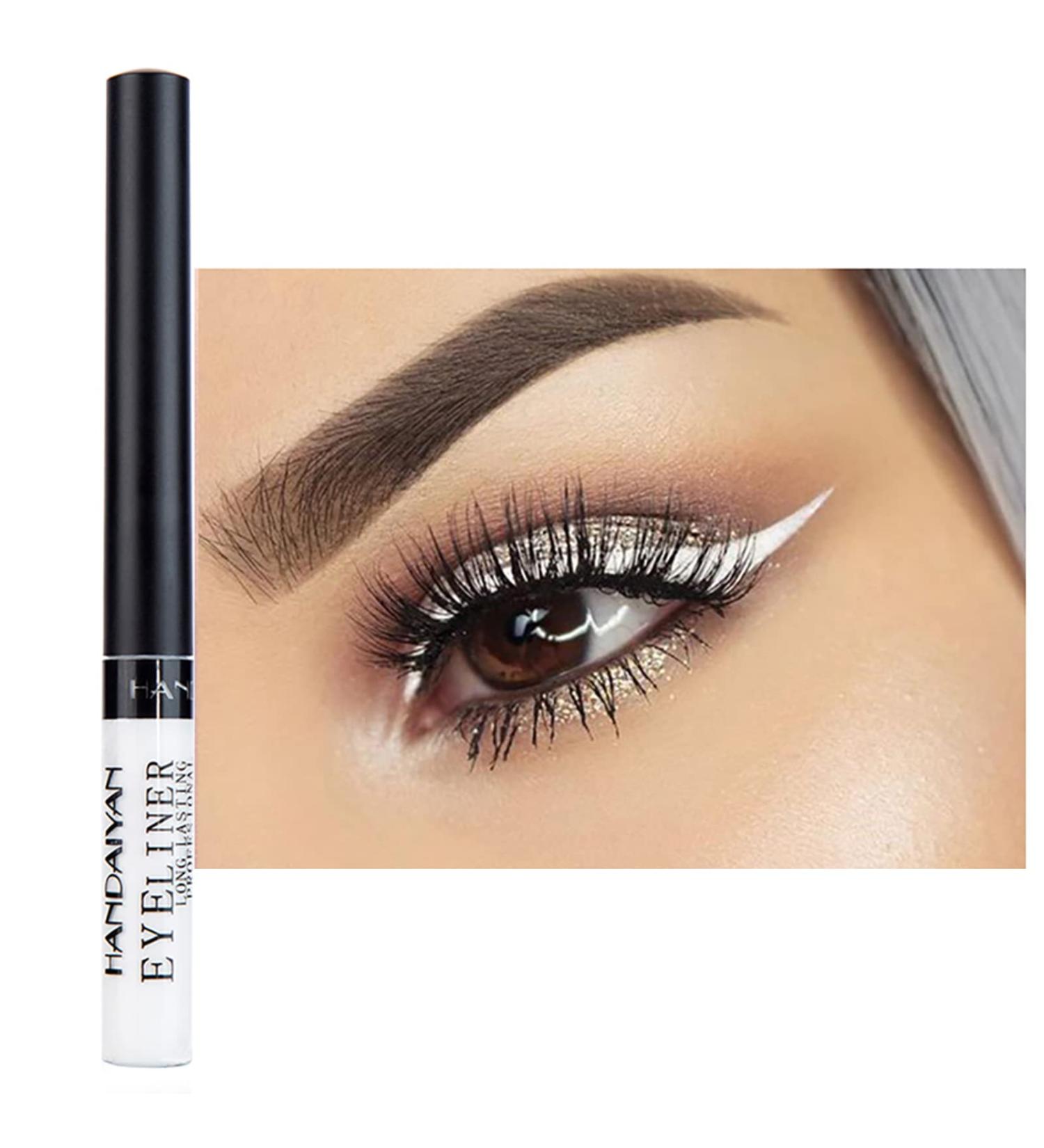 White Matte Liquid Eyeliner - Long-Lasting & Waterproof Eye Makeup Tool - Buy Online on GoSupps.com