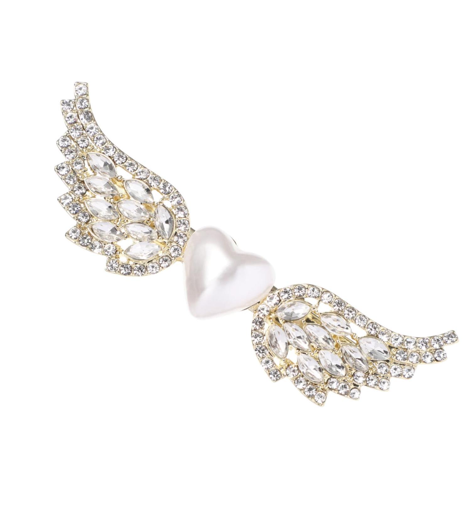 jojofuny 1pc Love Wings Hairpin Angle Wings Hairpins Angle Costume Rhinestone Bobby Wings Hair Clip Pearl Hair Pins Hair Claw Clips for Women Stylish Hair Clip Mother South Korea Vintage - Buy Online on GoSupps.com