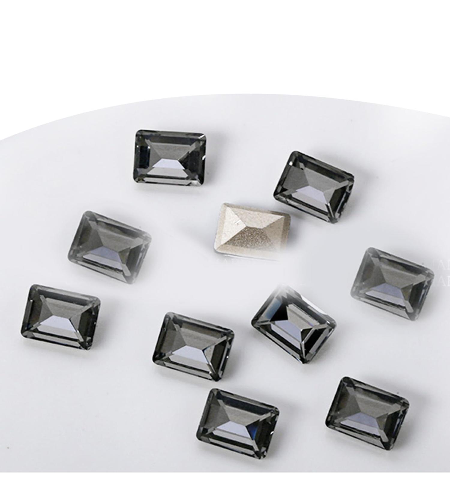 Crystal Nail Rhinestones Clear Nails Gems Stones 10Pcs Pointed Back Rhinestones Diamond Gems For Nail Art Supplies Nail Art Decorations Kits Nail Art Decorations Stickers ND965 - Buy Online on GoSupps.com