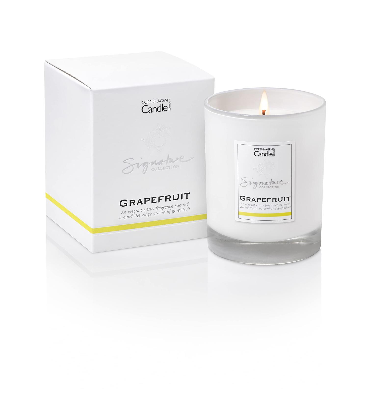 Luxury Grapefruit Scented Candle Gift for Women | 45 Hours Burn Time | Hotel Collection by The Copenhagen Company | Natural Wax Blend - Buy Online on GoSupps.com