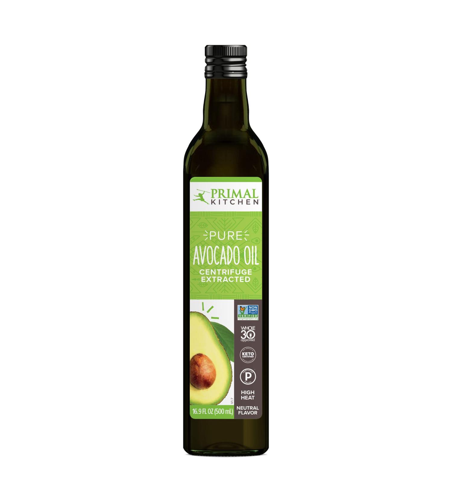 Primal Kitchen Avocado Oil 16.9 fl oz - Premium, Unrefined, Healthy Cooking Oil - Buy Online on GoSupps.com