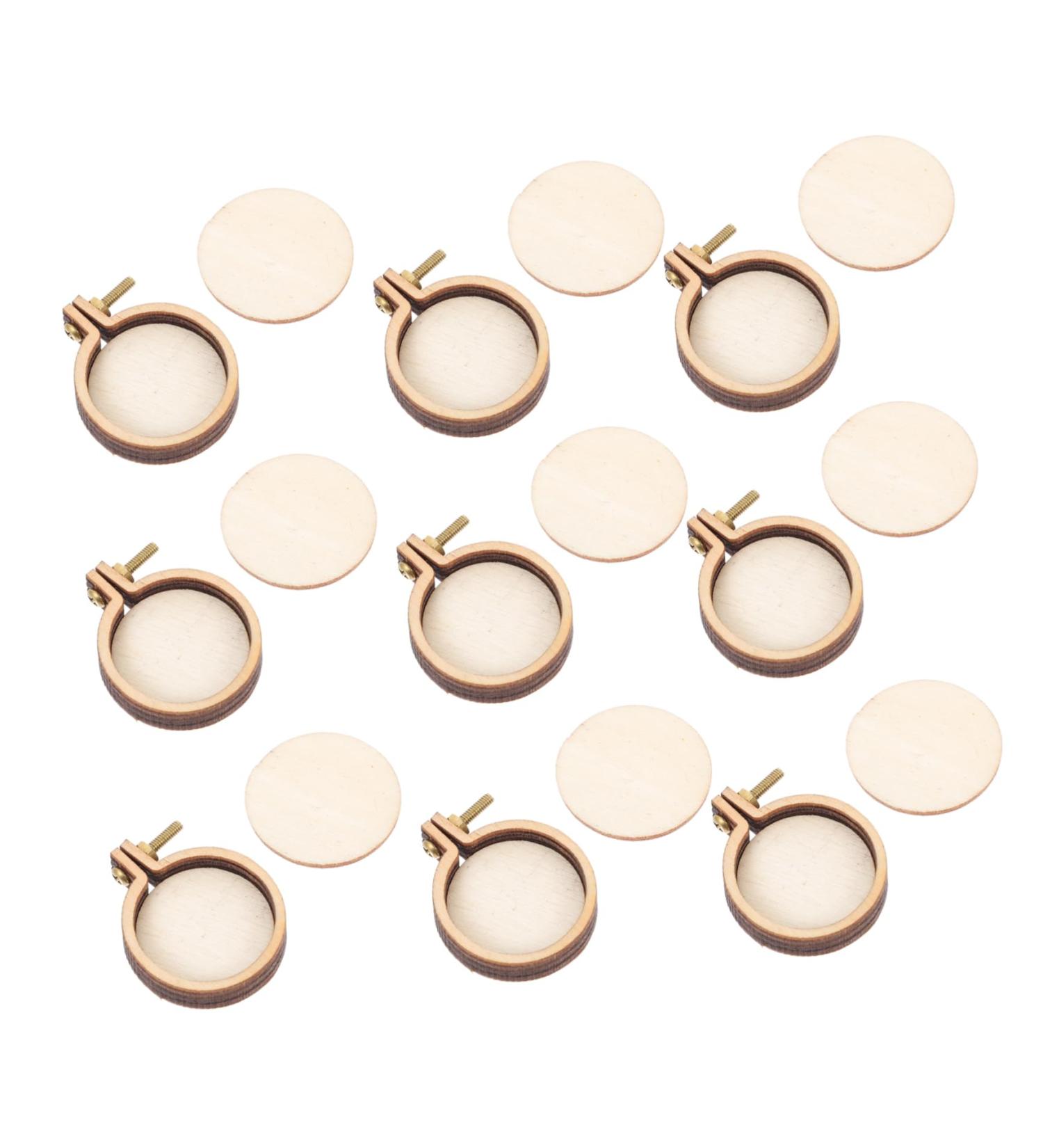 Operitacx 20 Sets Mini Embroidered Hoop Pendant Necklace Miniature Embroidery Hoops Embroidery Shape Pendants 1 - Buy Online on GoSupps.com