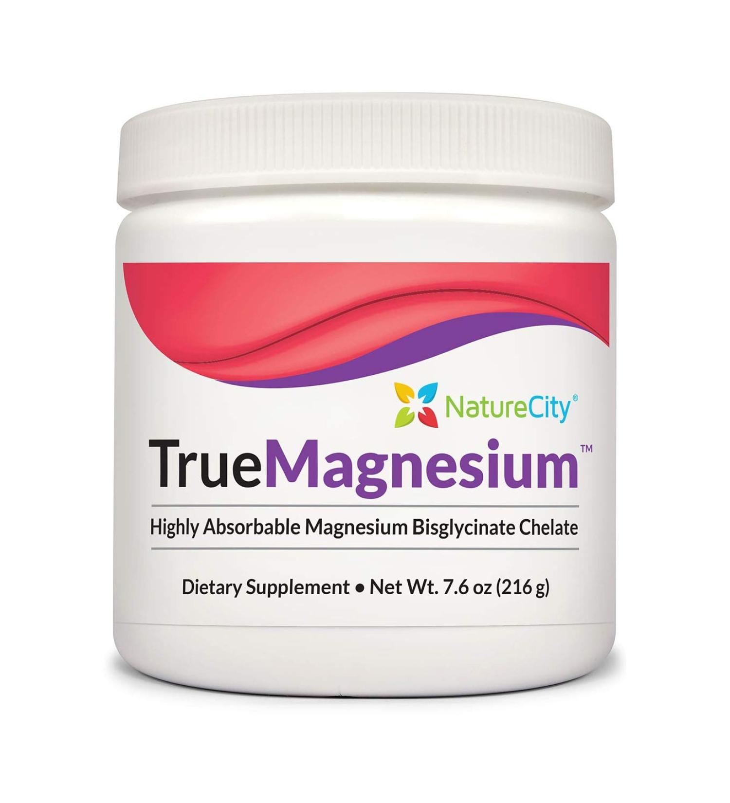 NatureCity TrueMagnesium Bisglycinate Chelate - 60 Servings | Highly Absorbable Magnesium Supplement - Buy Online on GoSupps.com