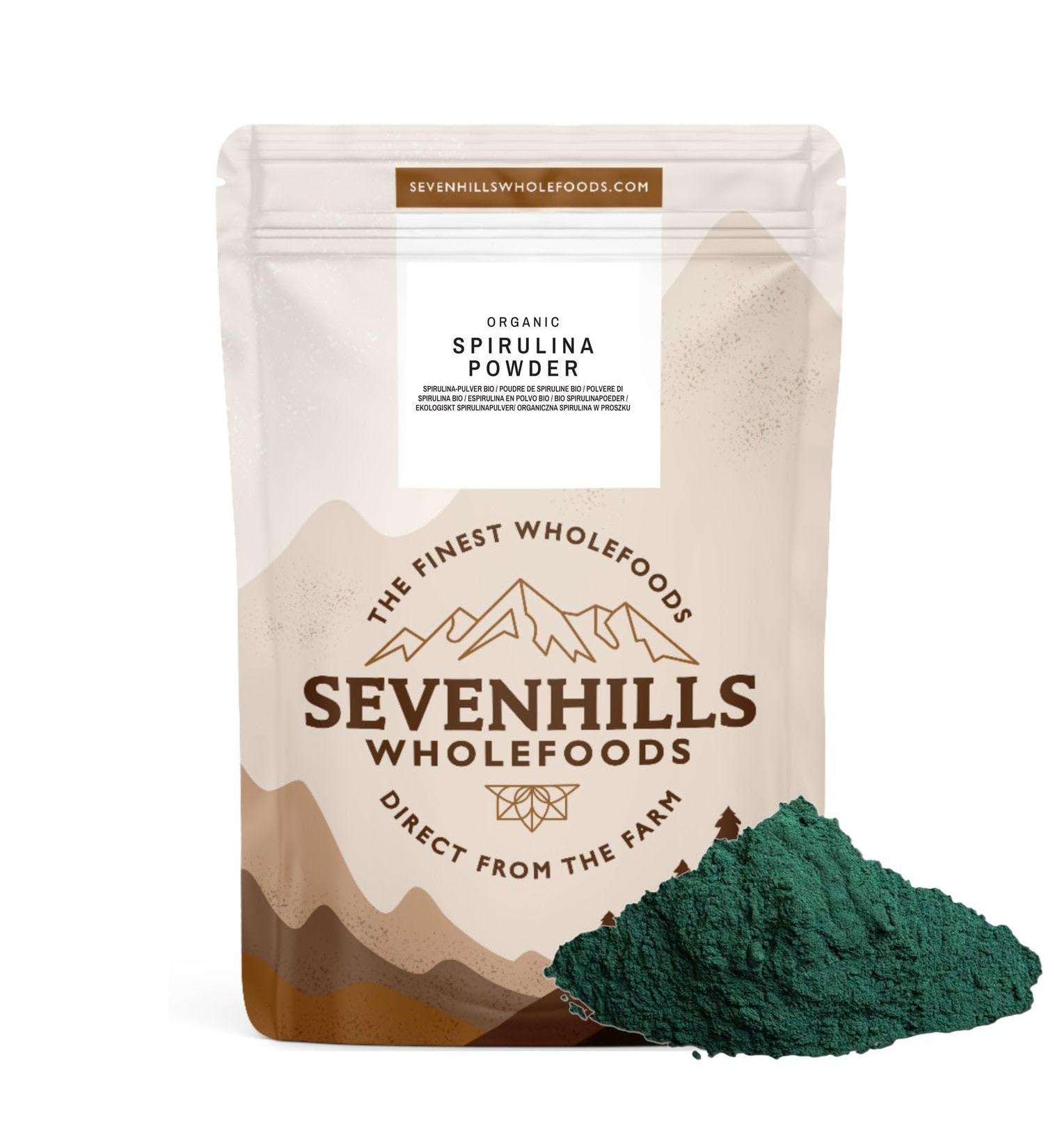 Sevenhills Wholefoods Organic Spirulina Powder 500g 500 g (Pack of 1) - Buy Online on GoSupps.com
