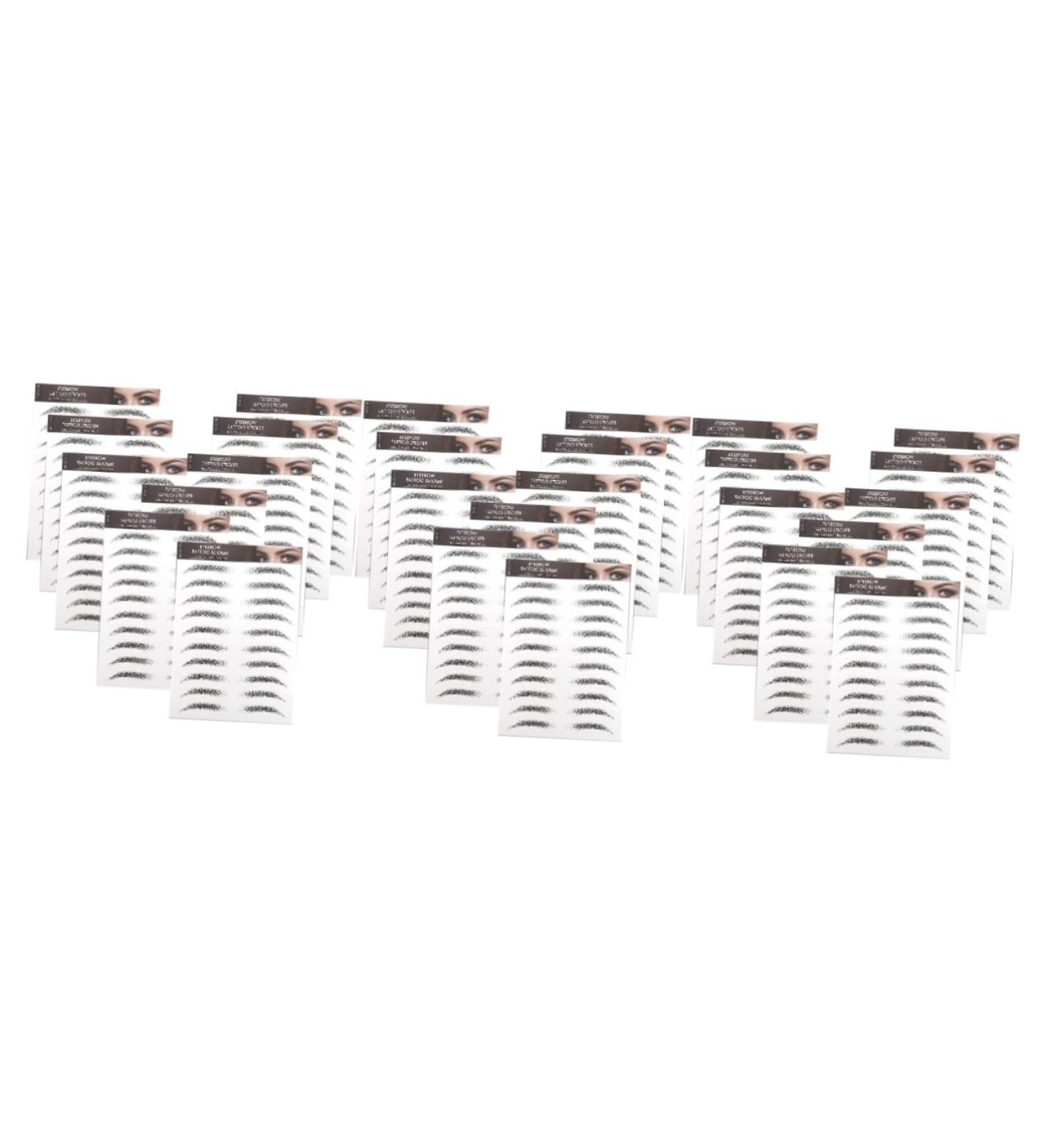 Didiseaon 30 pcs Black for Tattoos Hair-like Stickers Shaping Sticker Waterproof Fake Creative Eyebrow - Buy Online on GoSupps.com