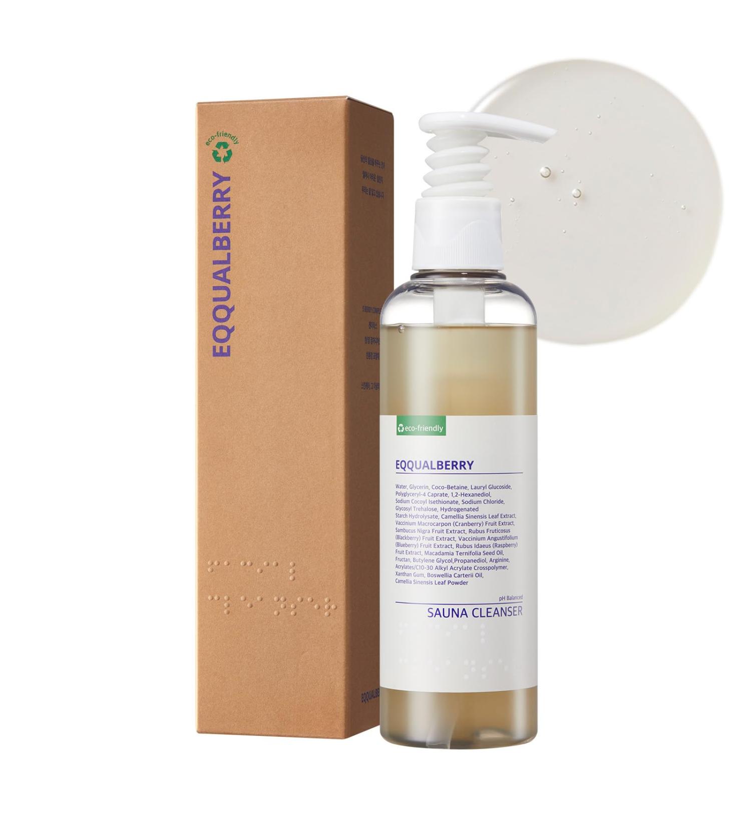 pH Balanced Sauna Facial Cleanser 6.76 Fl. Oz - Low pH Face Wash with Green Tea | Moisturizing Gentle Gel Cleanser - Korean Skincare - EWG Green - Buy Online on GoSupps.com