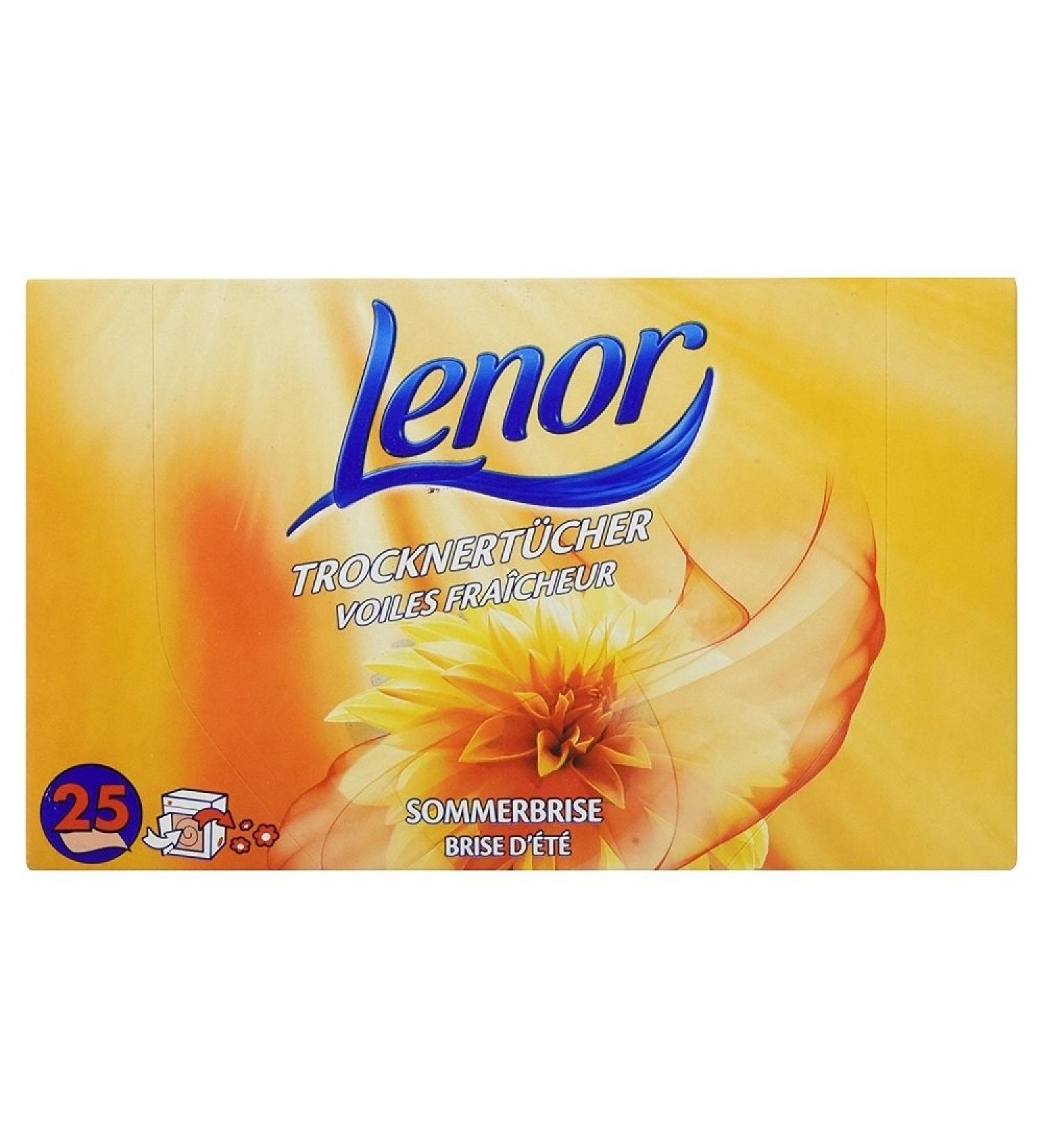 Lenor Dryer Sheets Summer Breeze - Pack of 5 (125 Sheets) | International Shipping Available - Buy Online on GoSupps.com