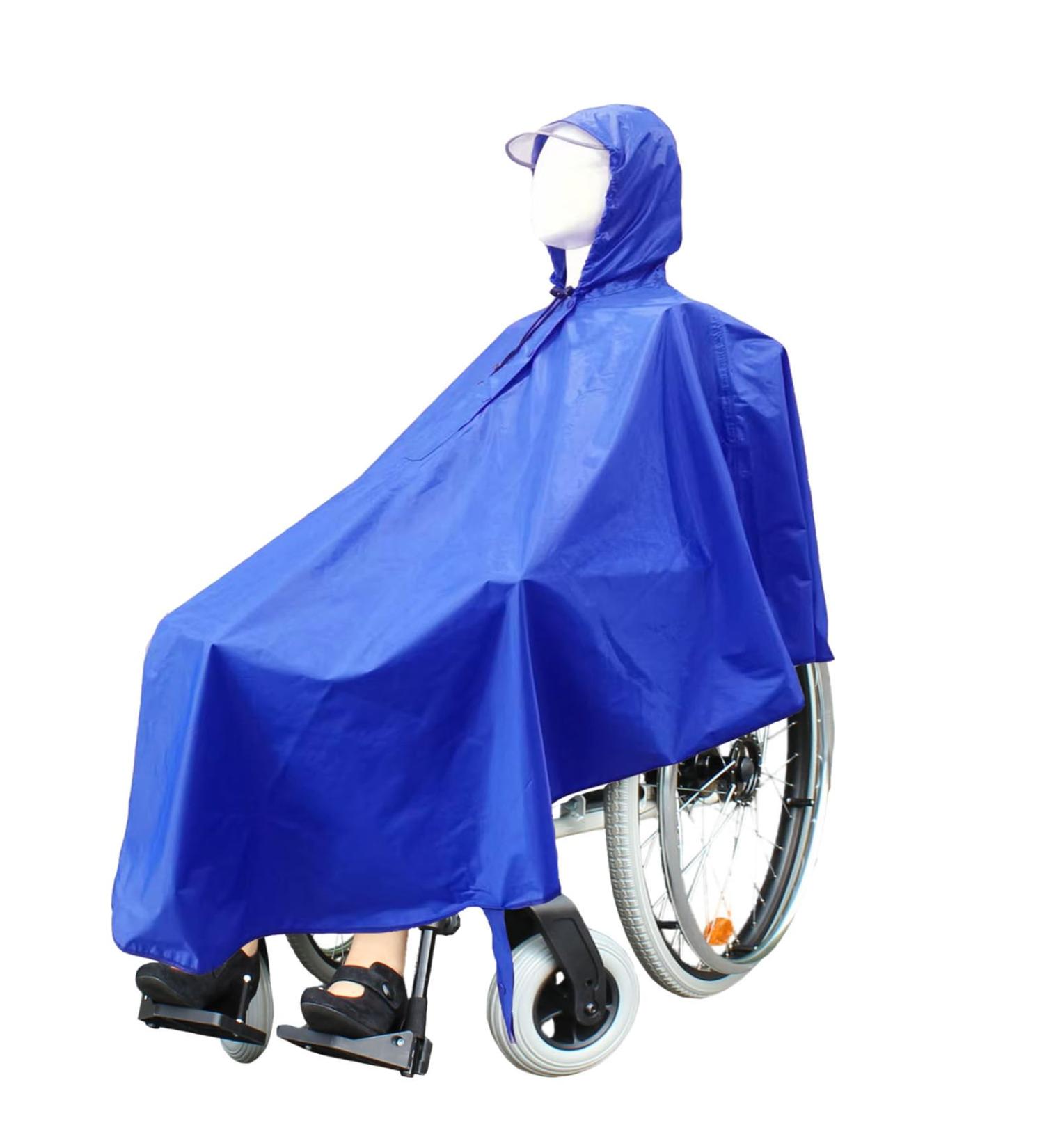 Wheelchair Raincoats Poncho for Mobility Scooter Hooded Rain Poncho for Men Women Adults Reusable - Buy Online on GoSupps.com