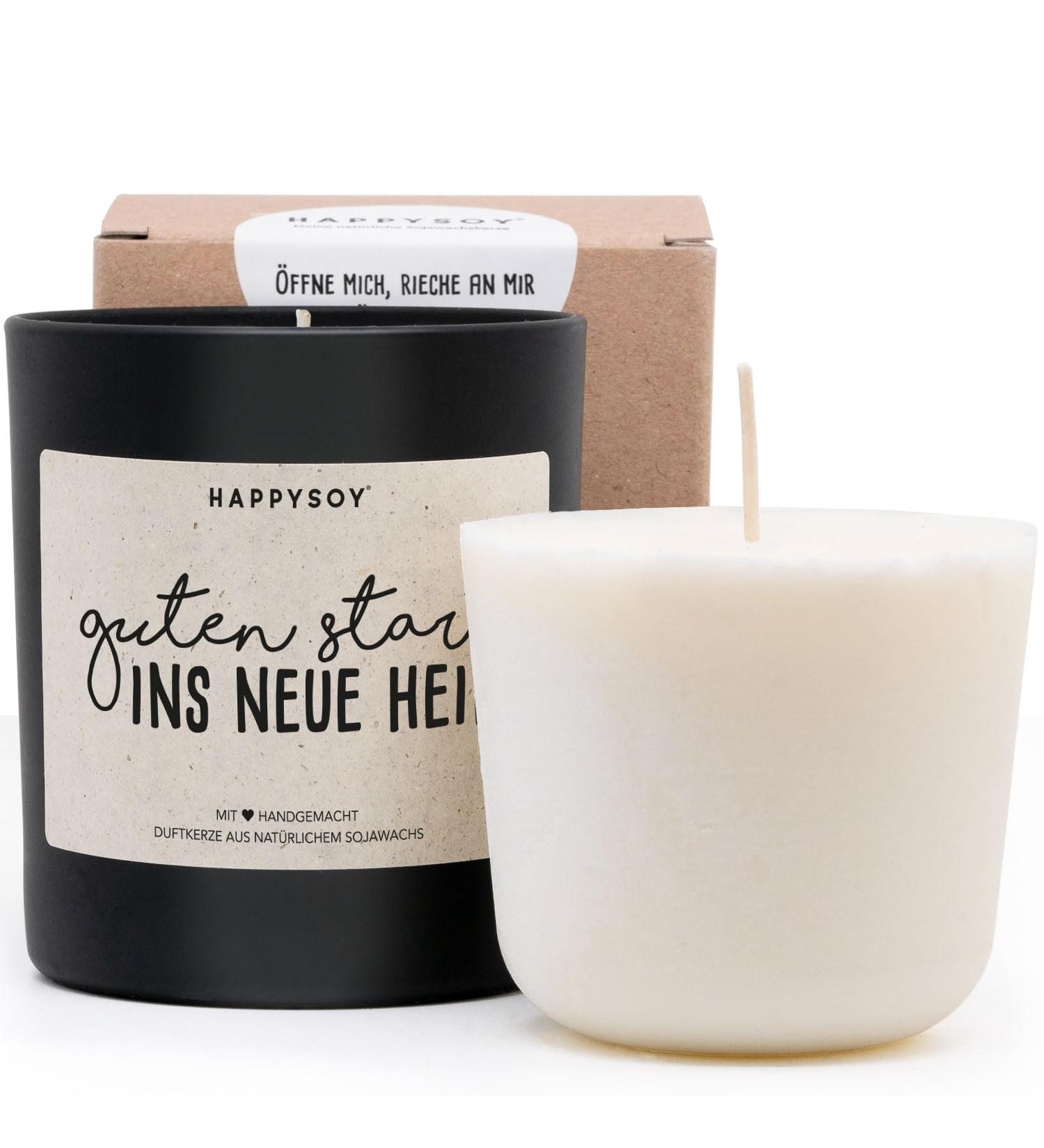 Handmade Fragrance Candle & Refill Wax - Sustainable HappySoy Gifts for New Homes | Perfect Apartment & Housewarming Gift - Buy Online on GoSupps.com