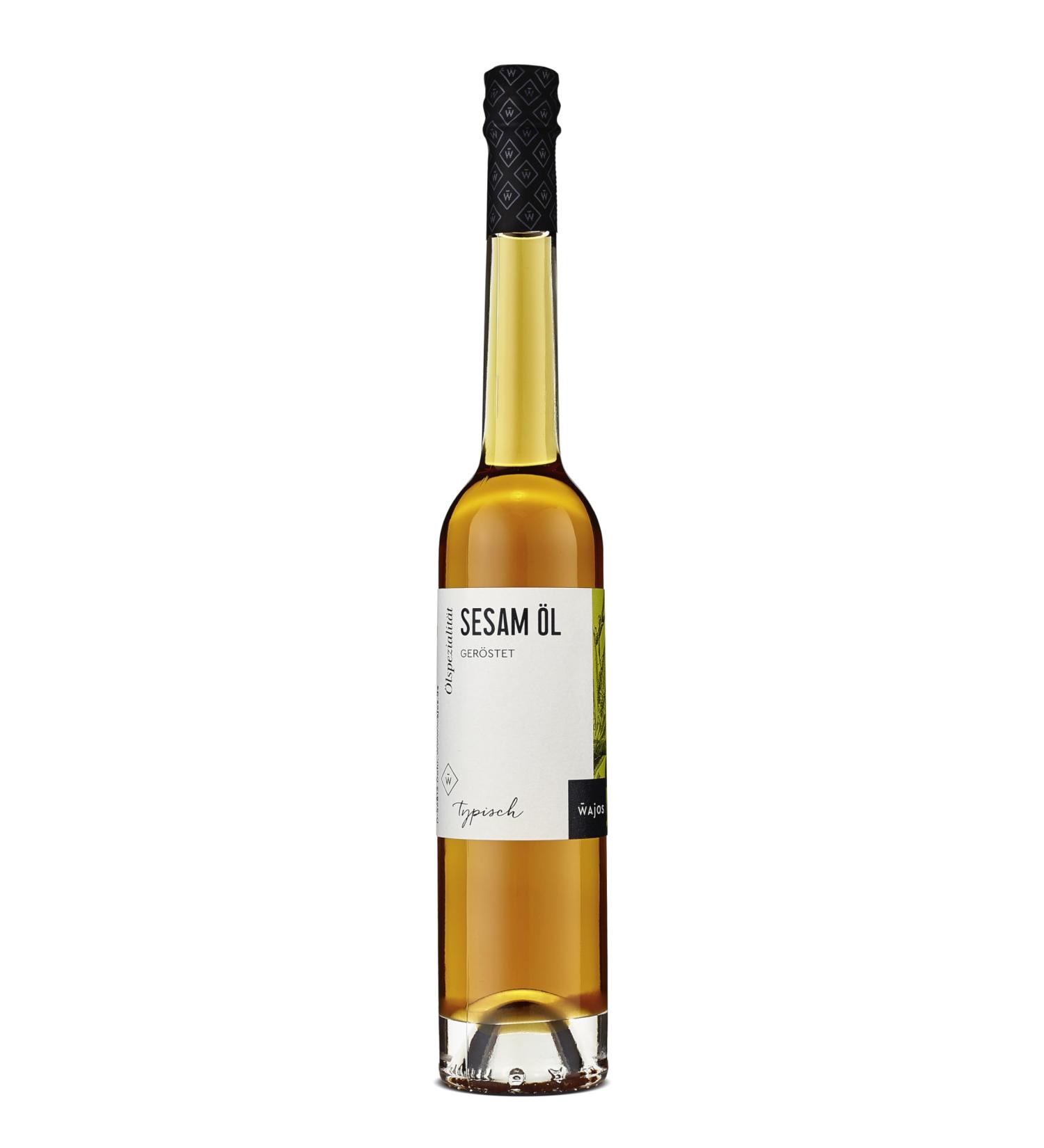 Wajos Sesame Oil 100ml - Vegan Roasted Sesame Oil for Asian Cuisine Dressings & More - Buy Online on GoSupps.com