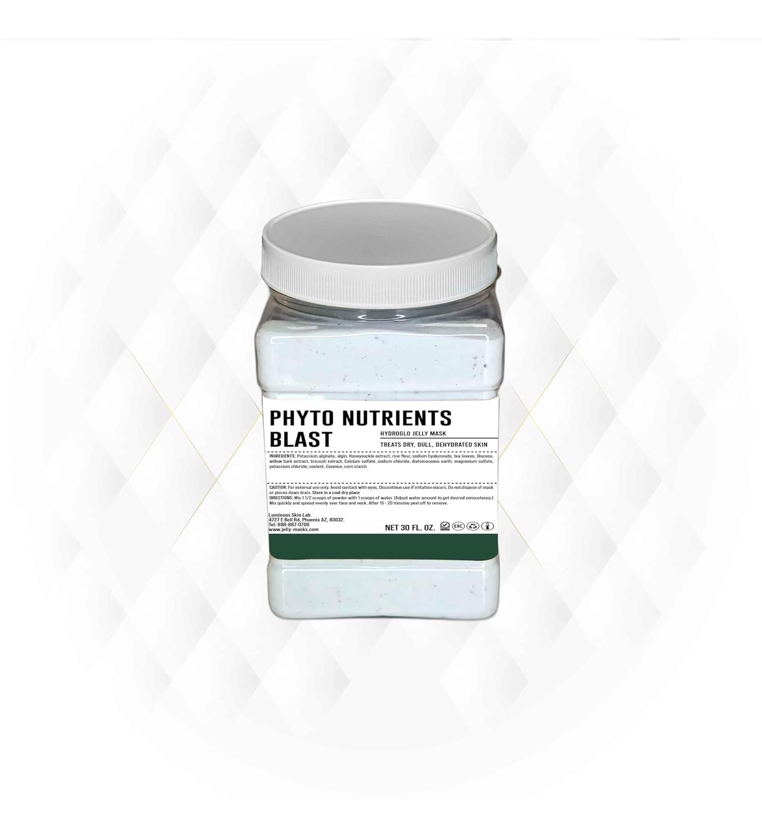 Phyto Nutrients Blast Jelly Mask - Professional Hydro Glo Peel-Off for Hydration Soothing & Glowing Skin Suitable for All Skin Types Vajafacial Jelly Mask | 12 Applications (30 Fl Oz) - Buy Online on GoSupps.com