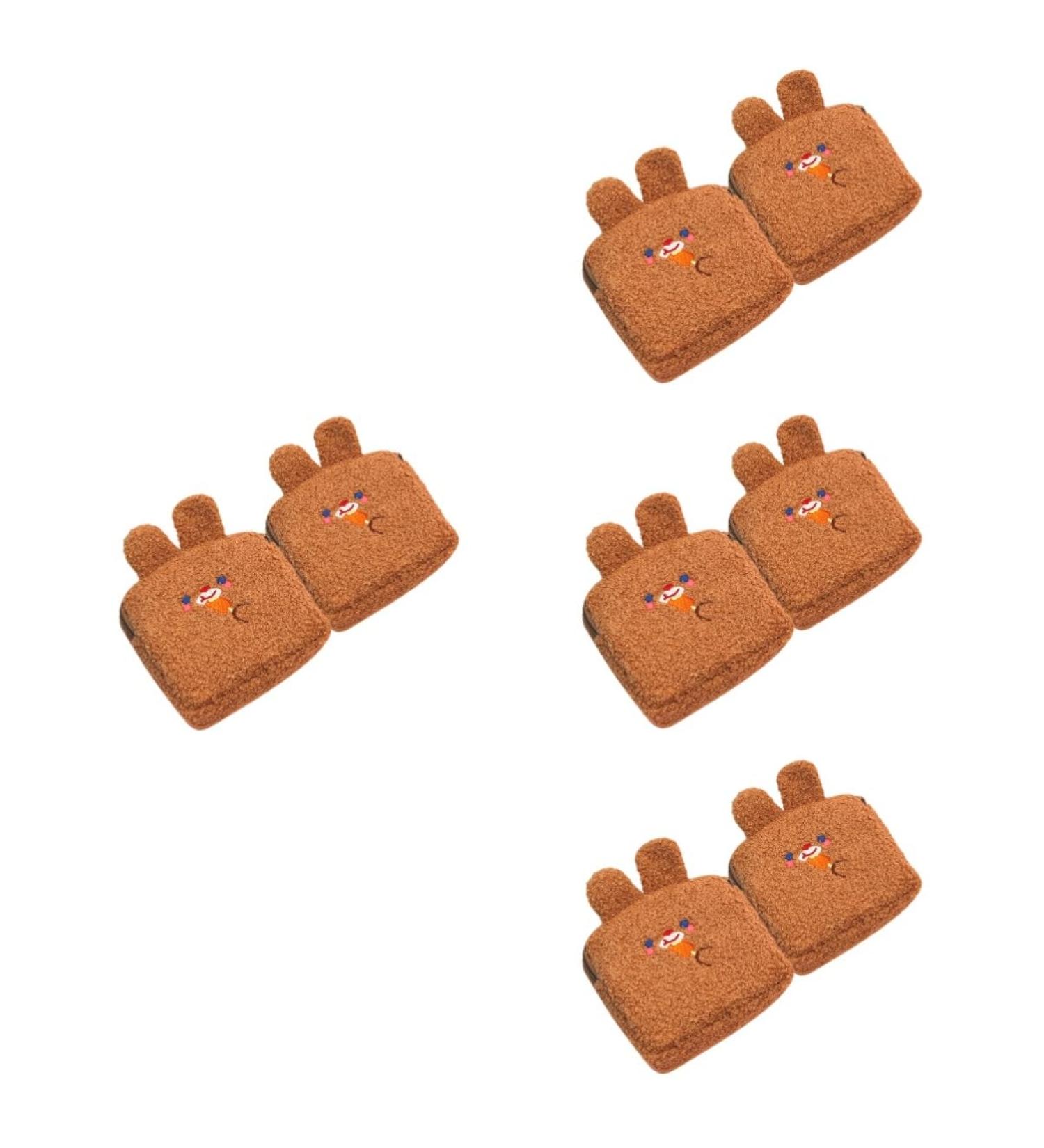 Solustre 8 STK Kawaii Plush Wallet & Cosmetic Bag - High Capacity Coin Pouches for Women & Girls - Buy Online on GoSupps.com