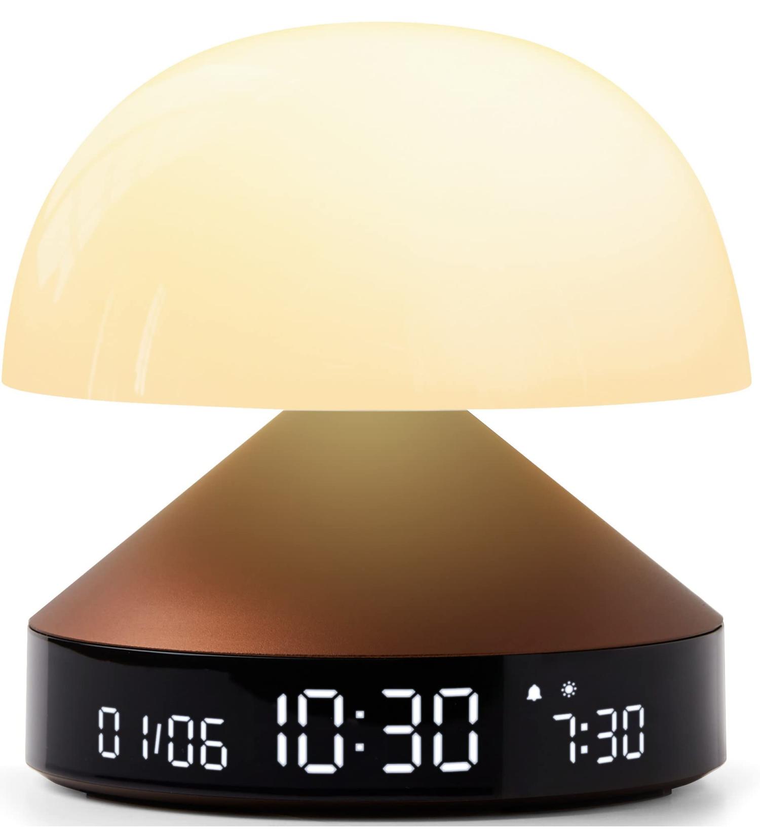Buy Lexon Mina Sunrise Alarm Clock - Wireless Rechargeable Dark Red with Sunset Simulation - International Shipping Available - Buy Online on GoSupps.com